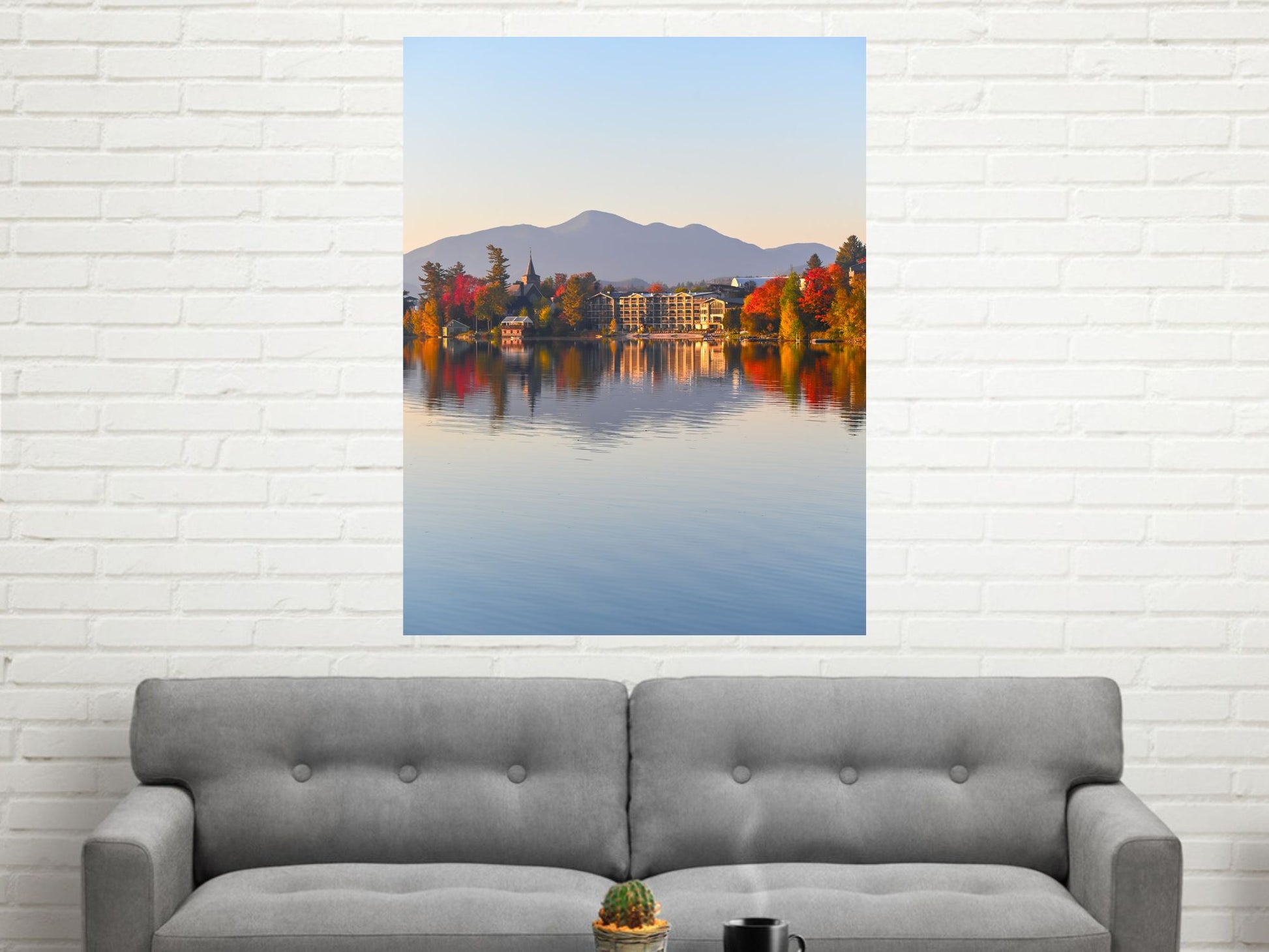 Reflections of Autumn's Beauty - Mirror Lake wall art