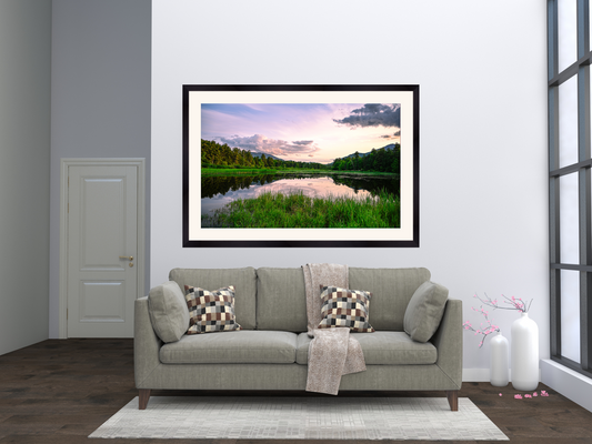 Evening Calm on Lake Everest and the Ausable River in the Adirondack Mountains