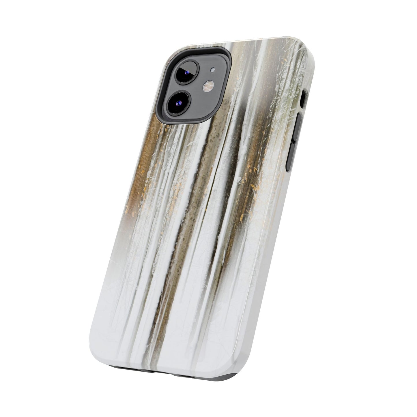 Impact Resistant Phone Case - Abstract Winter Forest
