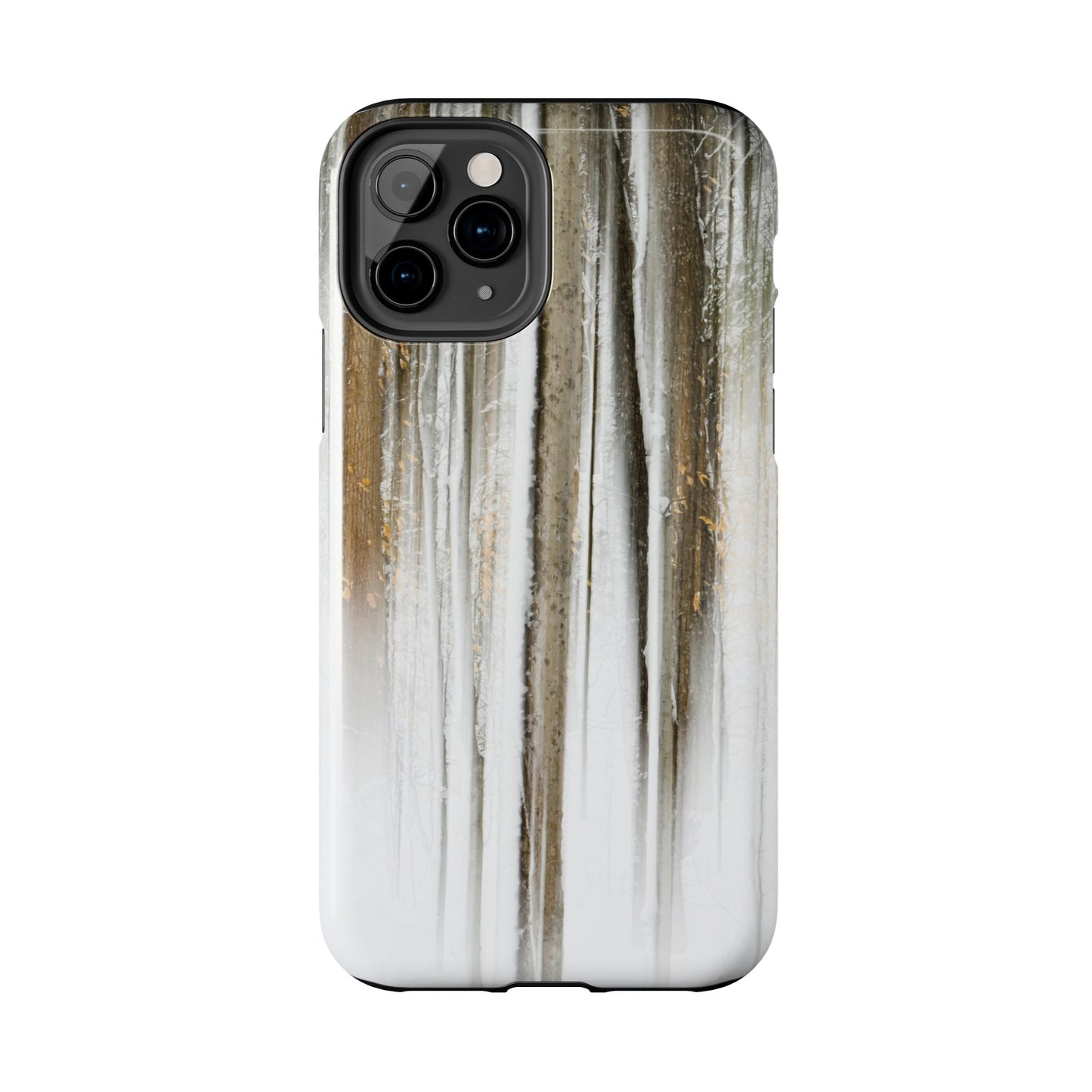 Impact Resistant Phone Case - Abstract Winter Forest