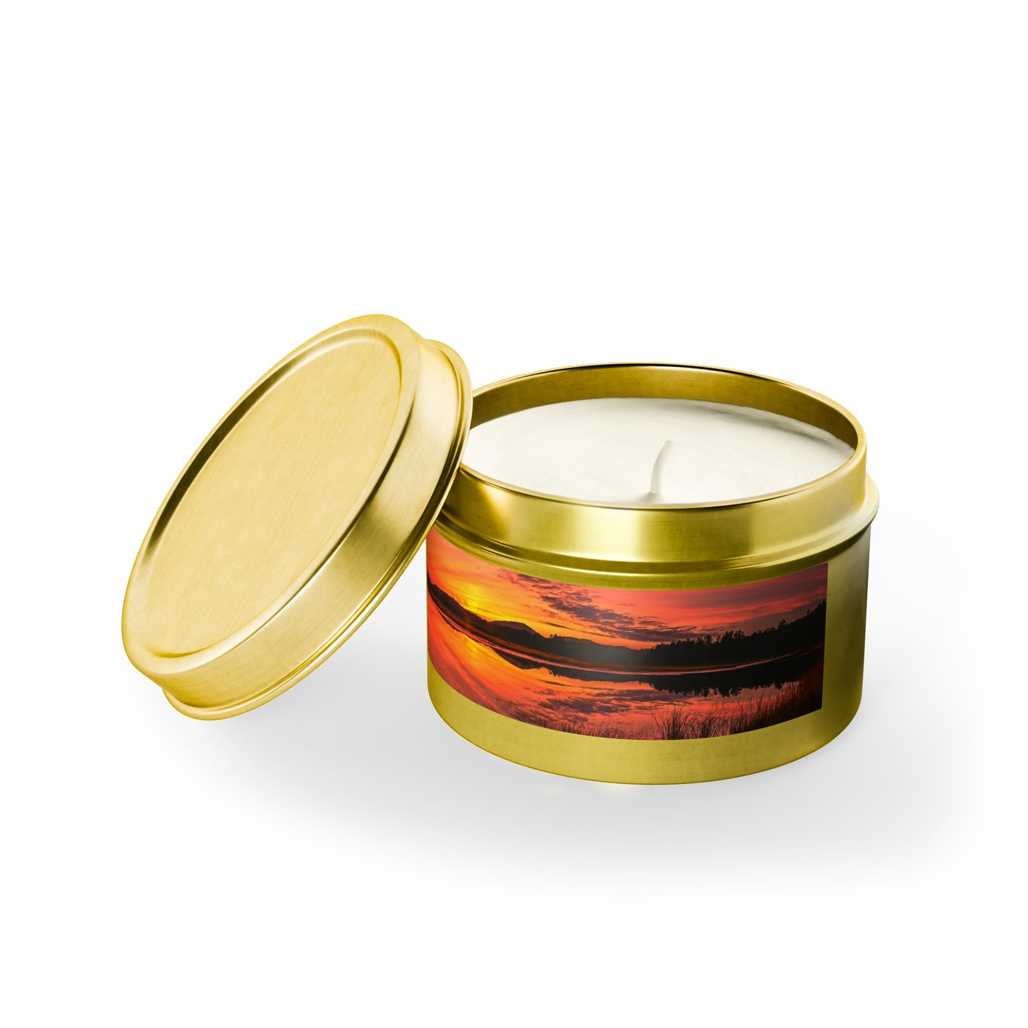 Barnum Pond Sunset Glow - Tin Candle
