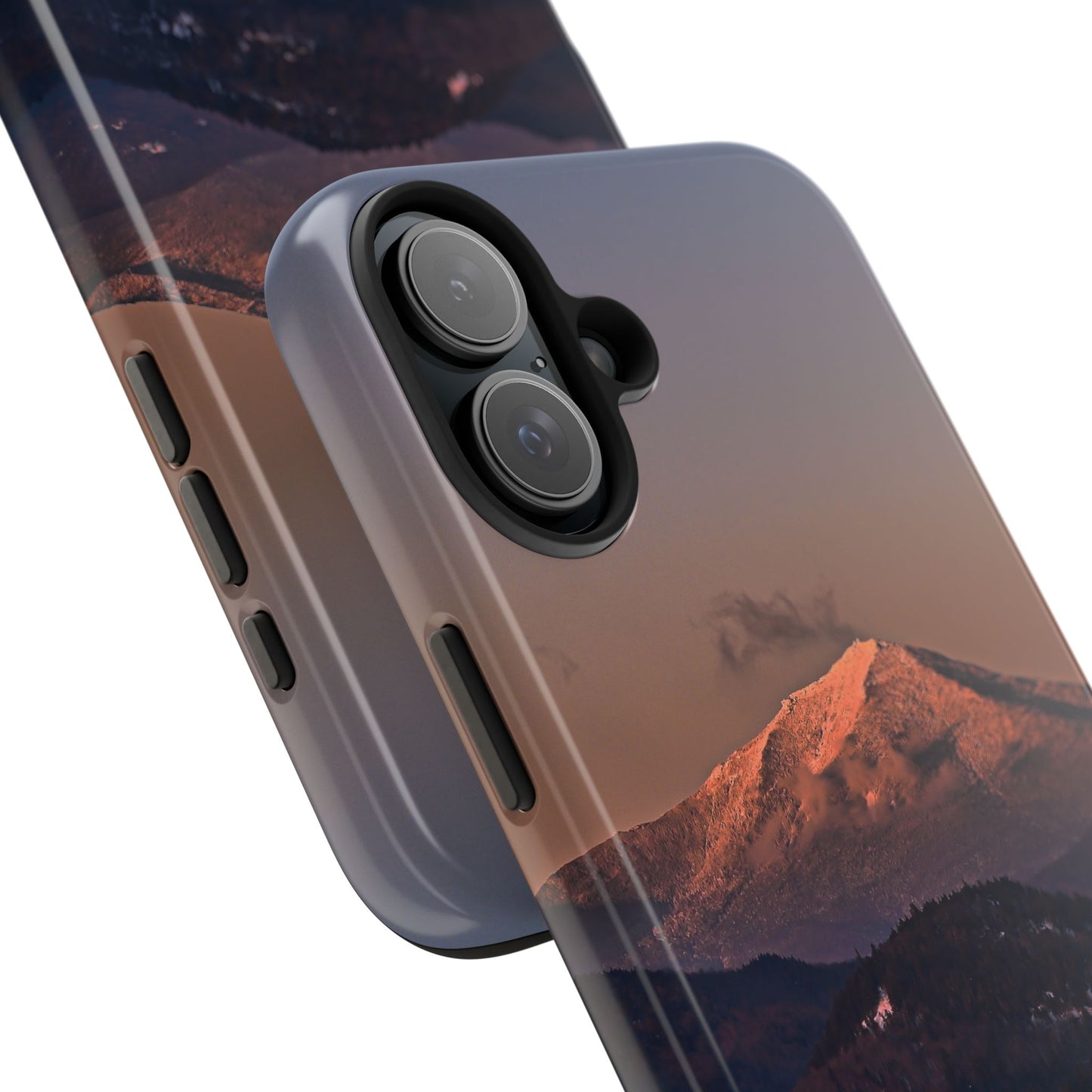 Impact Resistant Phone Case - Sundown in a Mountain Town