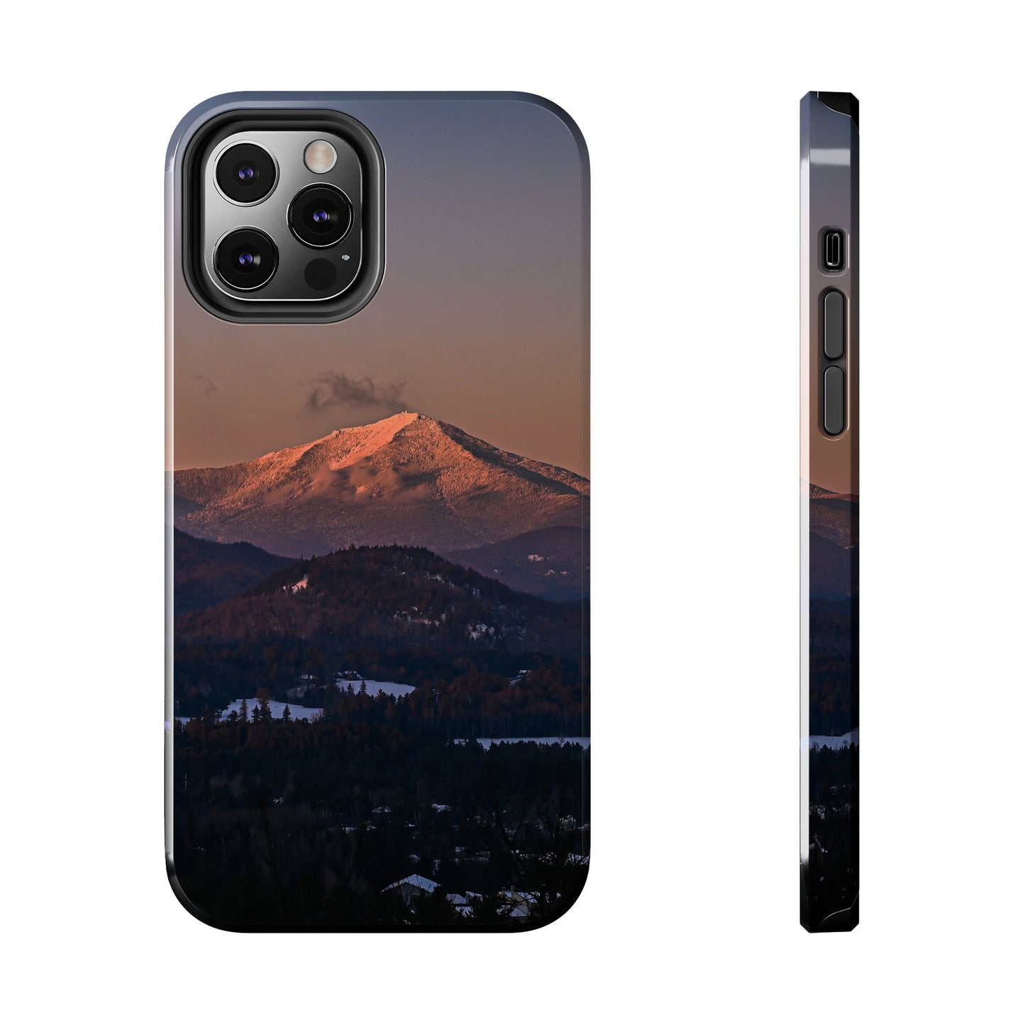 Impact Resistant Phone Case - Sundown in a Mountain Town