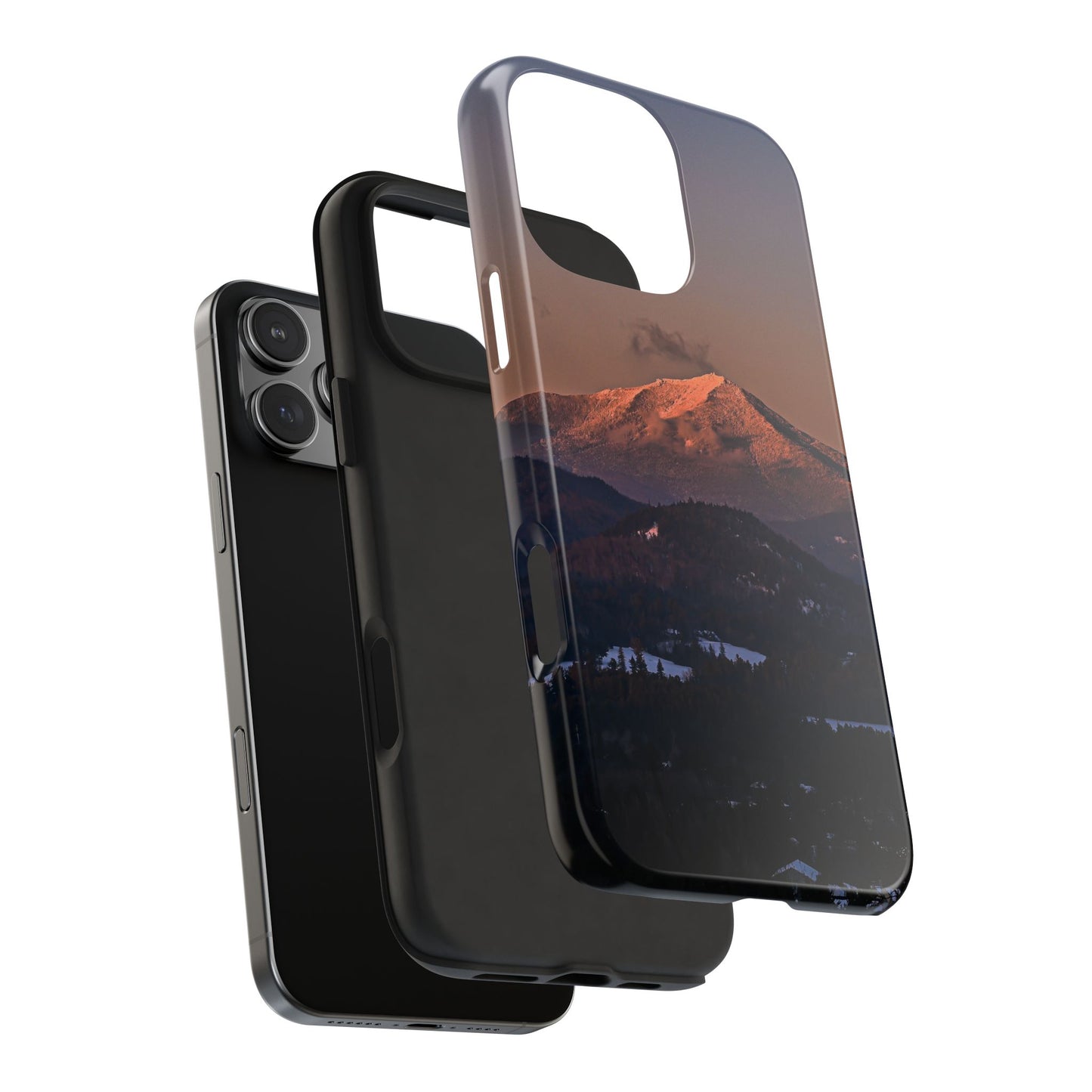 Impact Resistant Phone Case - Sundown in a Mountain Town