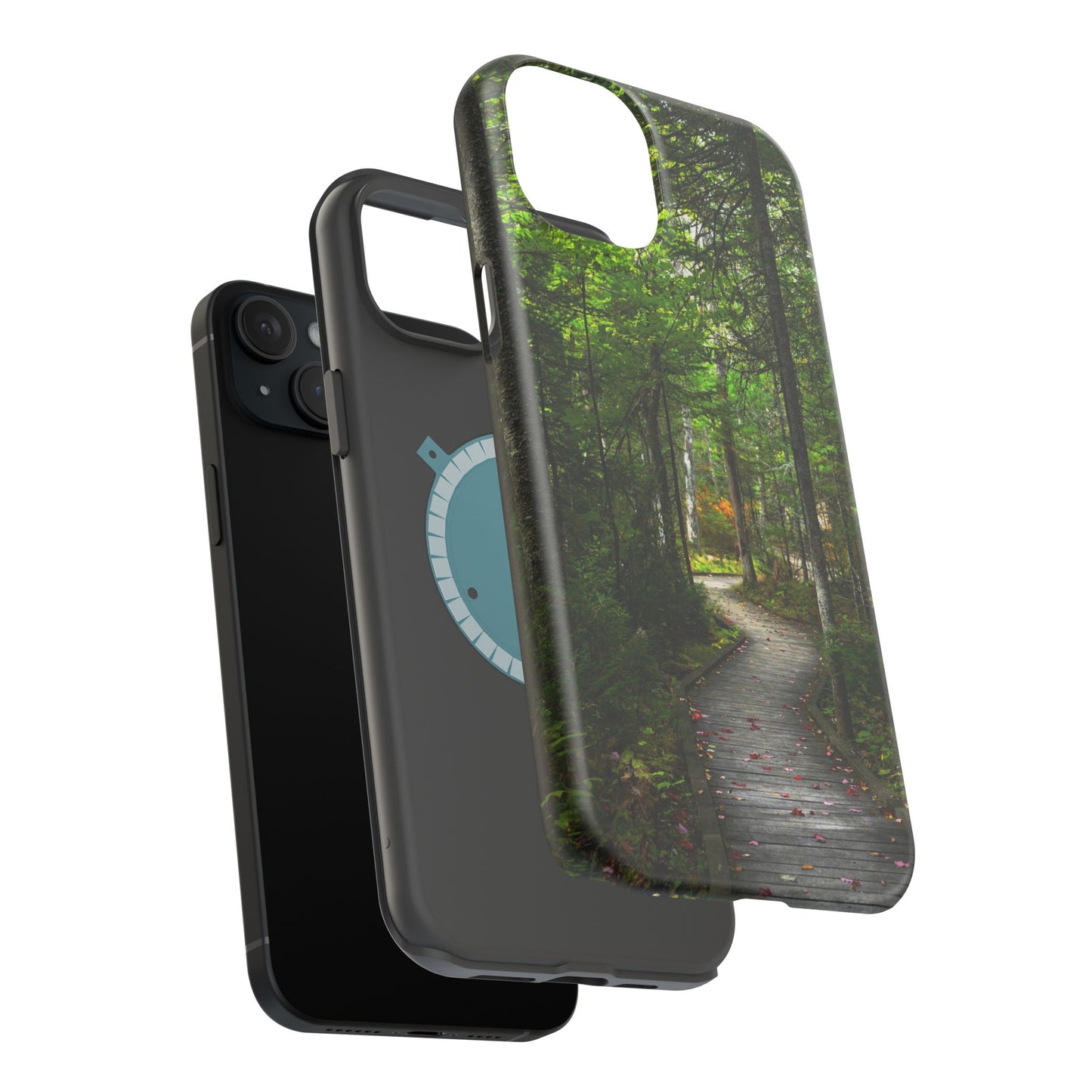 MagSafe Impact Resistant Phone Case - Woodland Boardwalk
