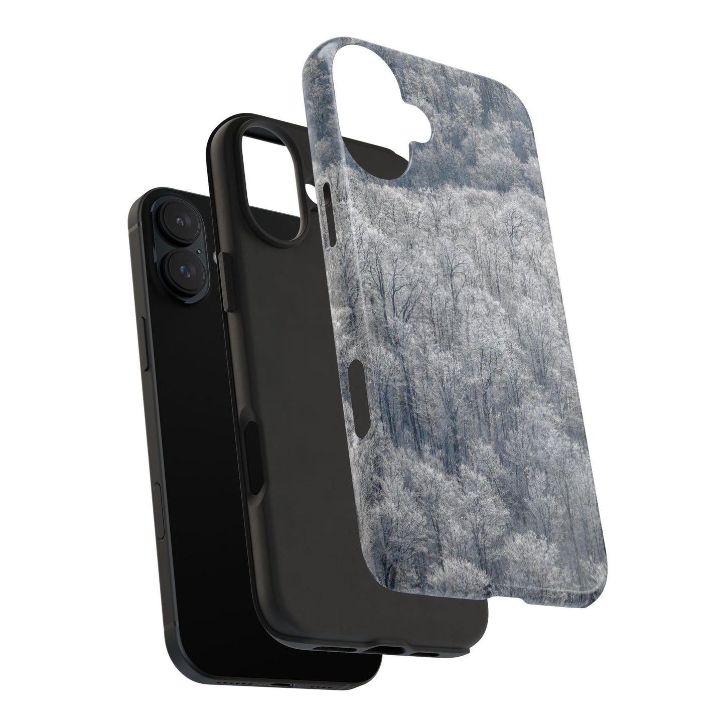 Impact Resistant Phone Case - Frozen trees