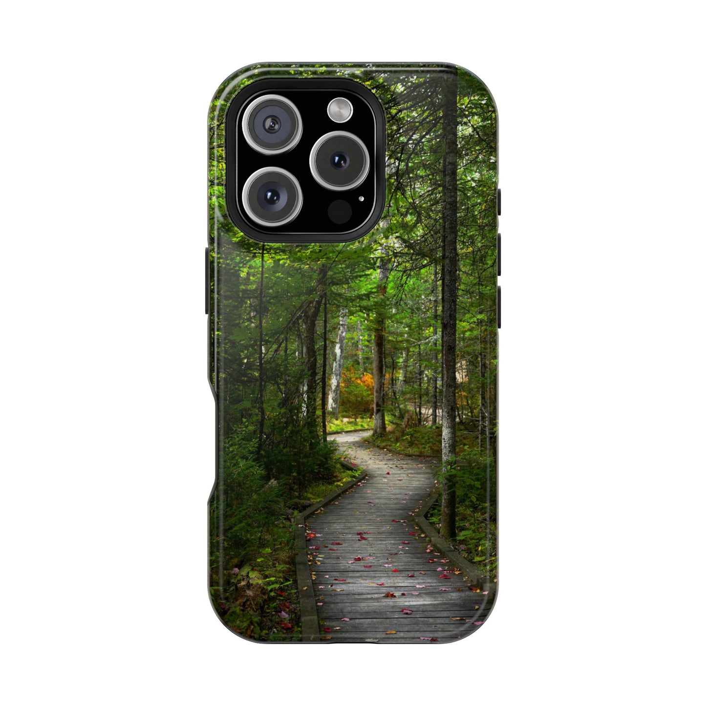 MagSafe Impact Resistant Phone Case - Woodland Boardwalk