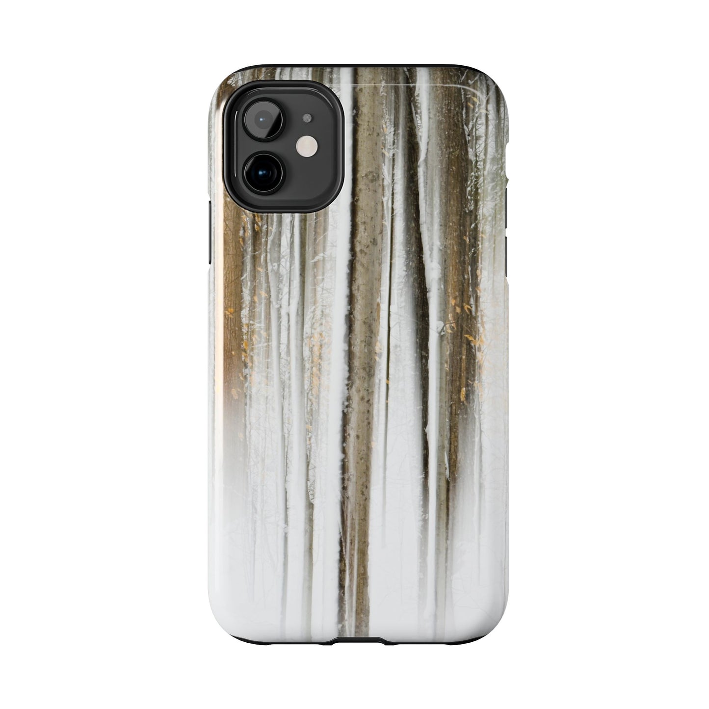 Impact Resistant Phone Case - Abstract Winter Forest
