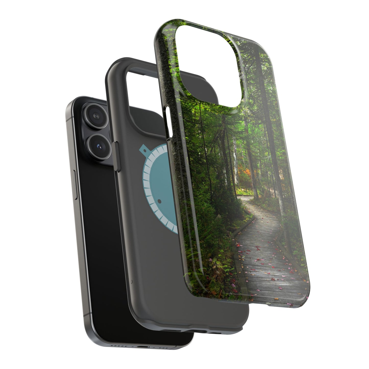 MagSafe Impact Resistant Phone Case - Woodland Boardwalk