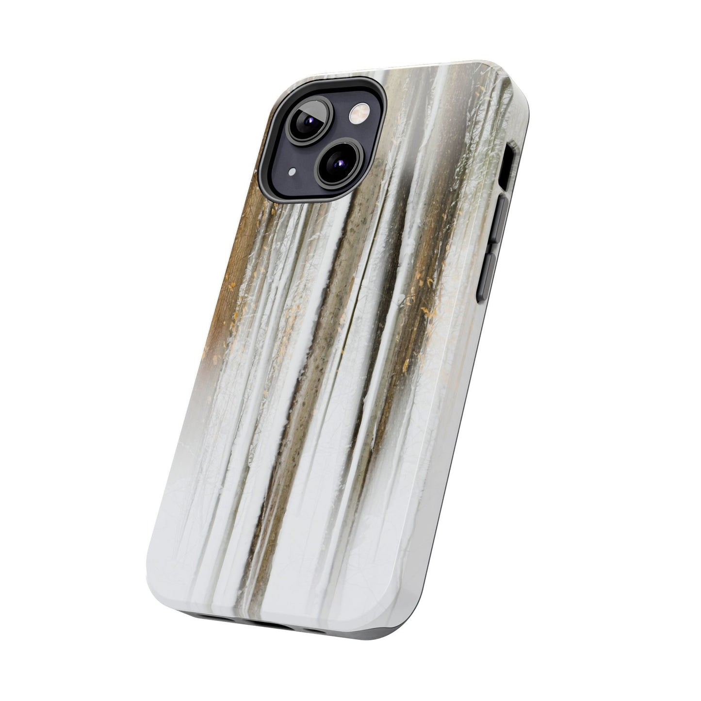Impact Resistant Phone Case - Abstract Winter Forest