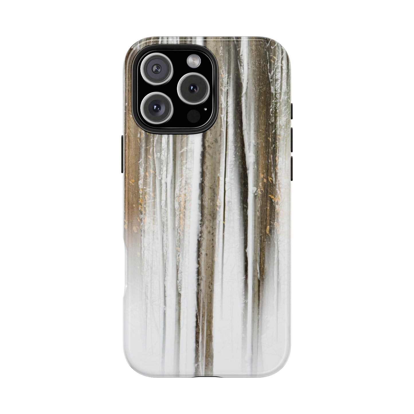 Impact Resistant Phone Case - Abstract Winter Forest