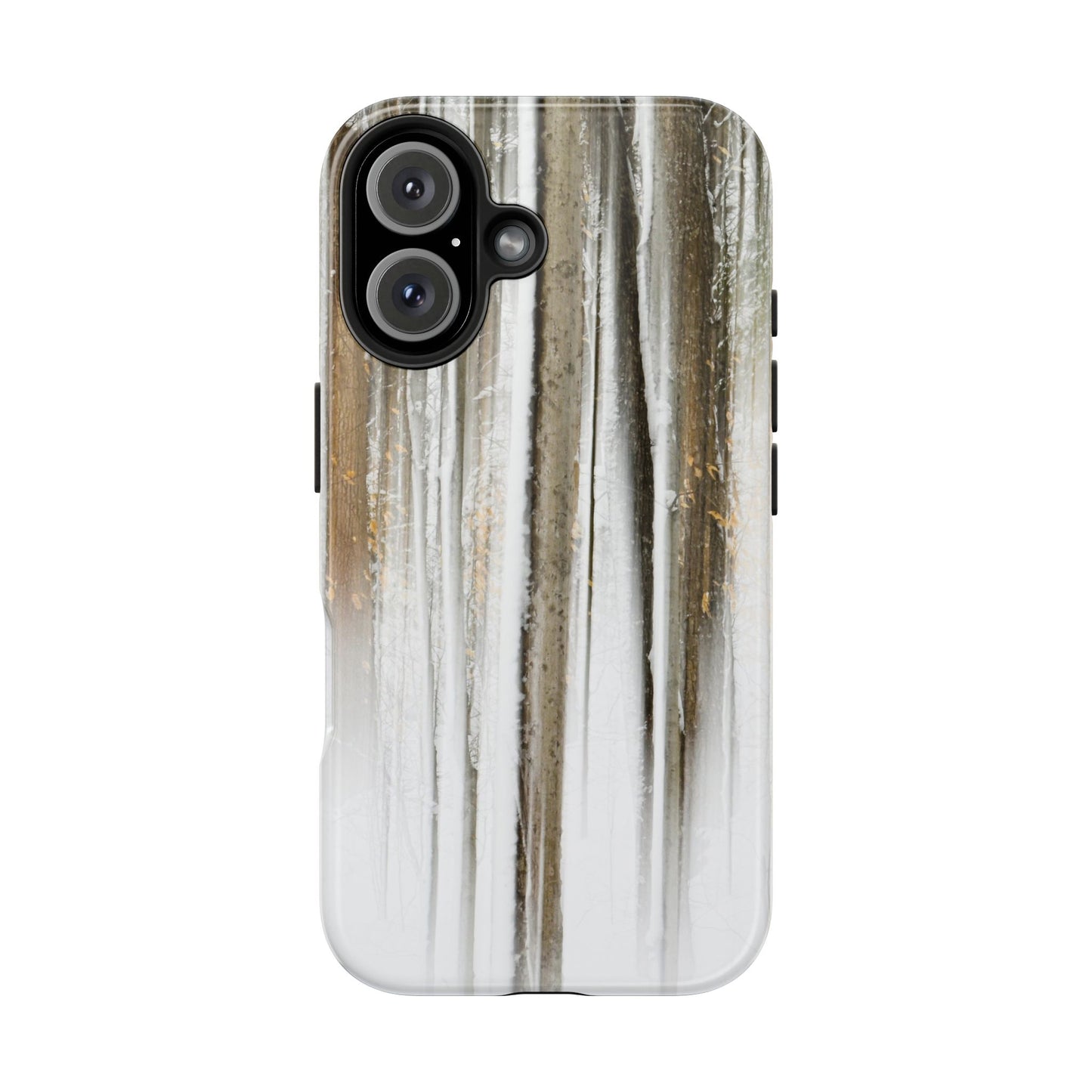 Impact Resistant Phone Case - Abstract Winter Forest