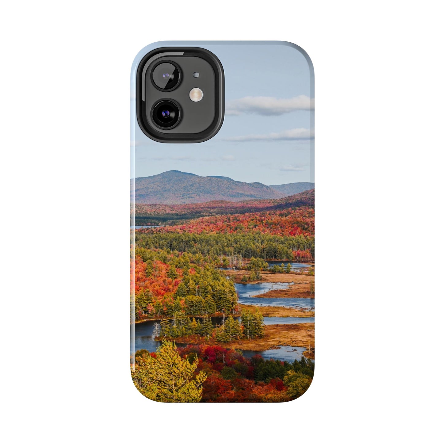 Impact Resistant Phone Case - Autumn Mountains & River