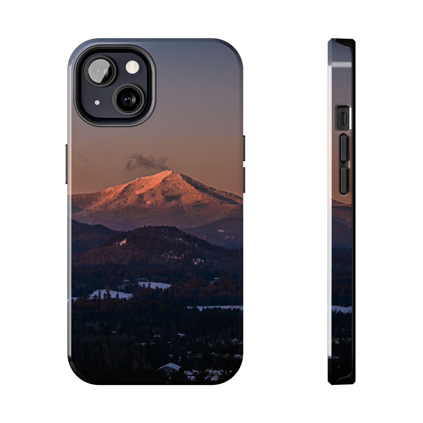 Impact Resistant Phone Case - Sundown in a Mountain Town