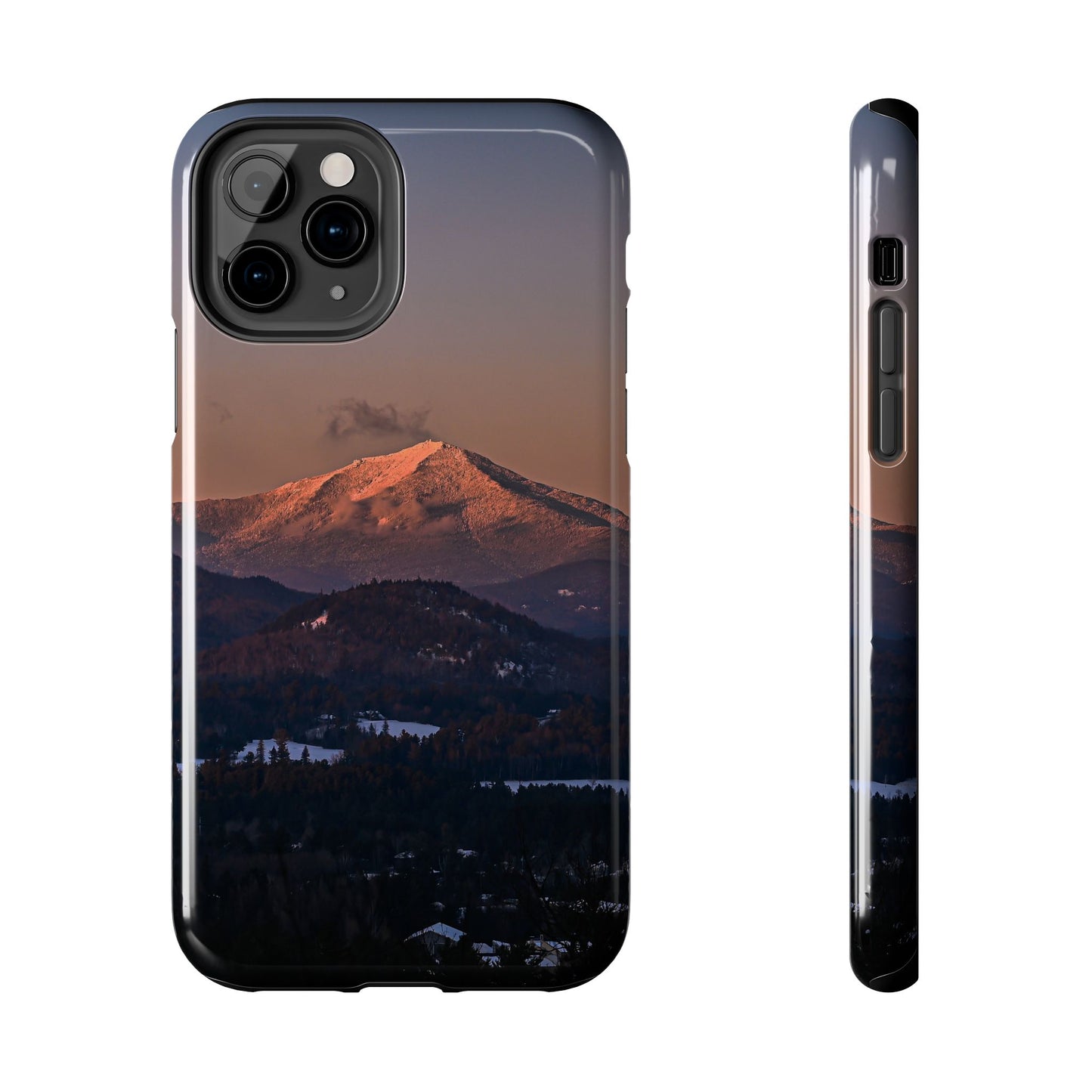 Impact Resistant Phone Case - Sundown in a Mountain Town