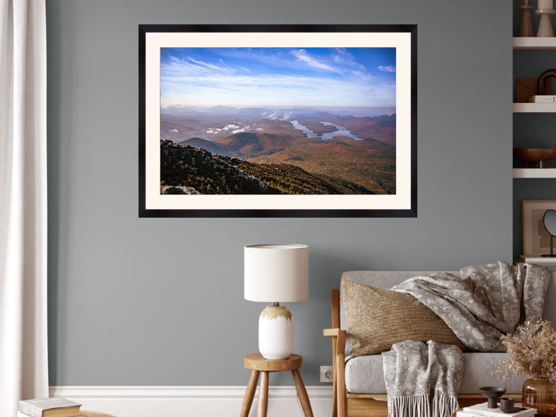 Autumn Dawn View of Lake Placid from Whiteface