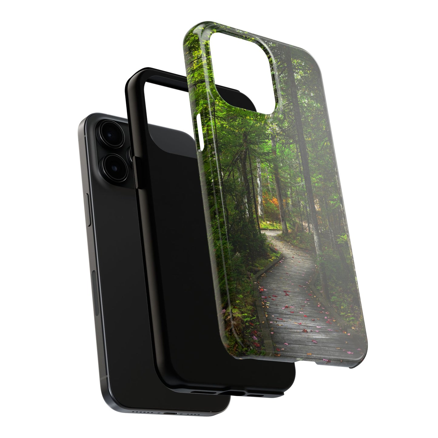 Impact Resistant Phone Case - Woodland Boardwalk