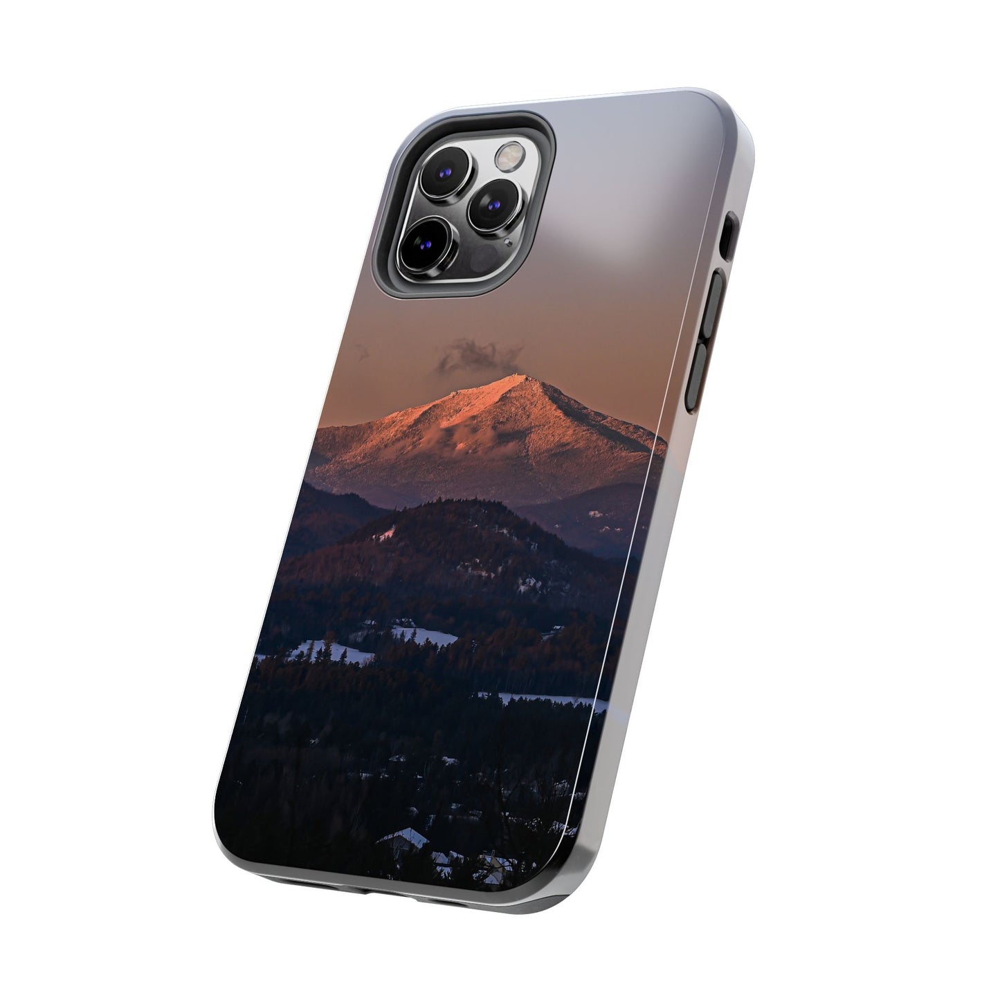 Impact Resistant Phone Case - Sundown in a Mountain Town