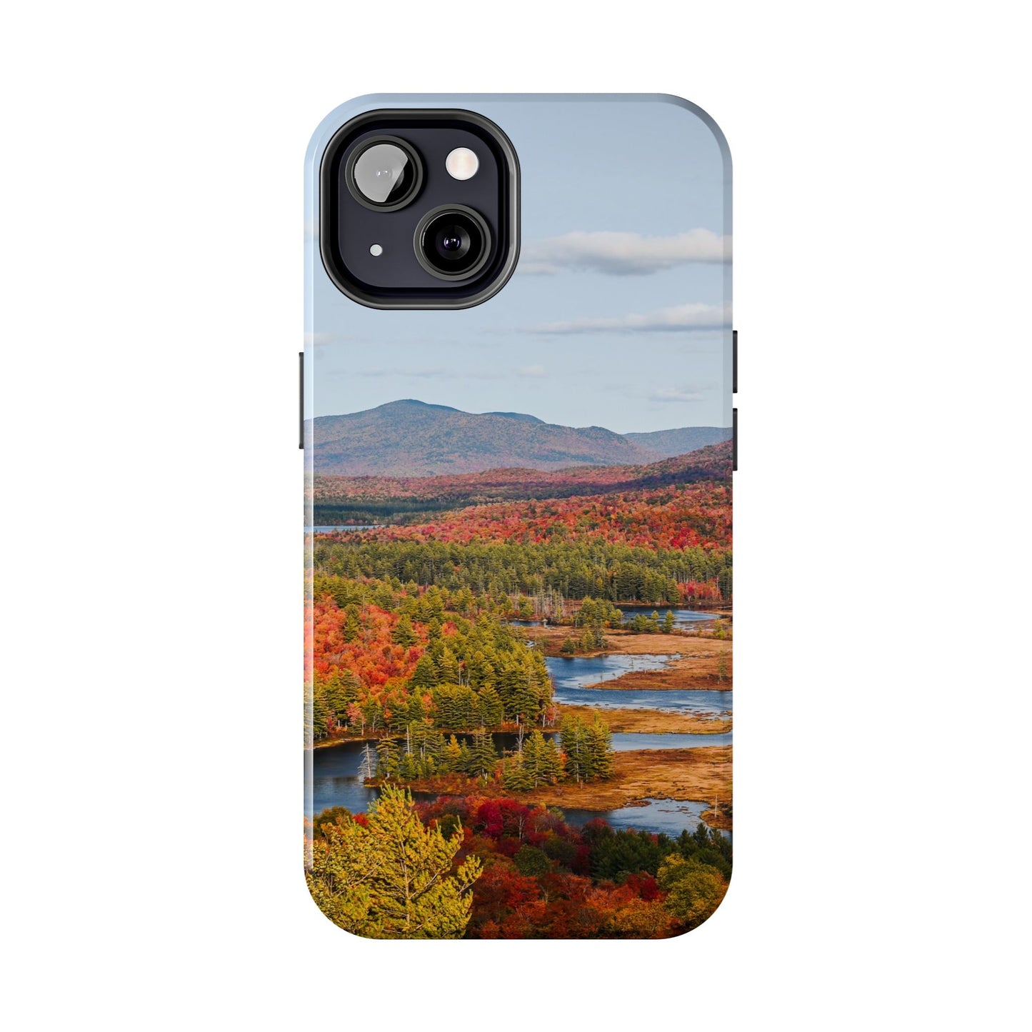 Impact Resistant Phone Case - Autumn Mountains & River