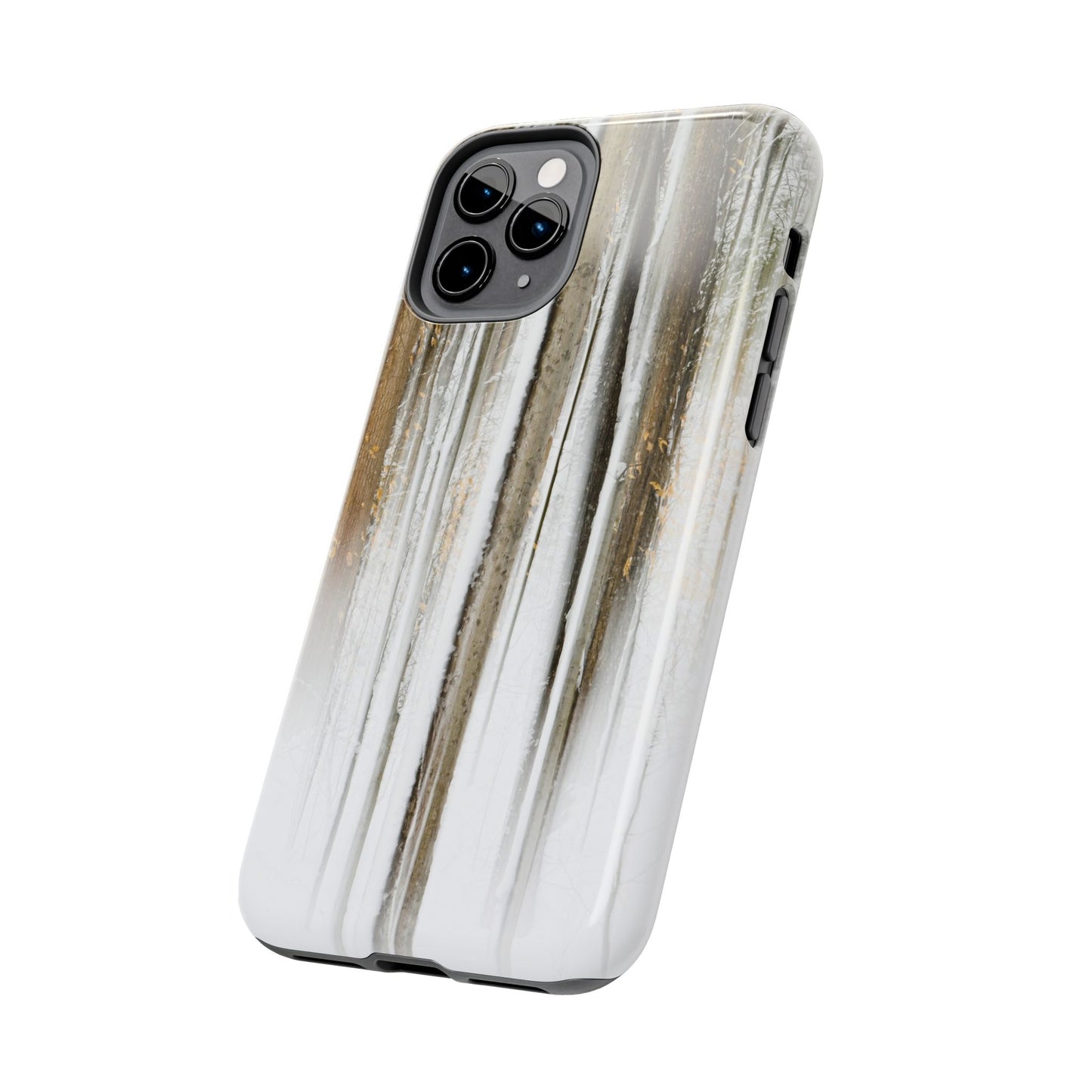 Impact Resistant Phone Case - Abstract Winter Forest