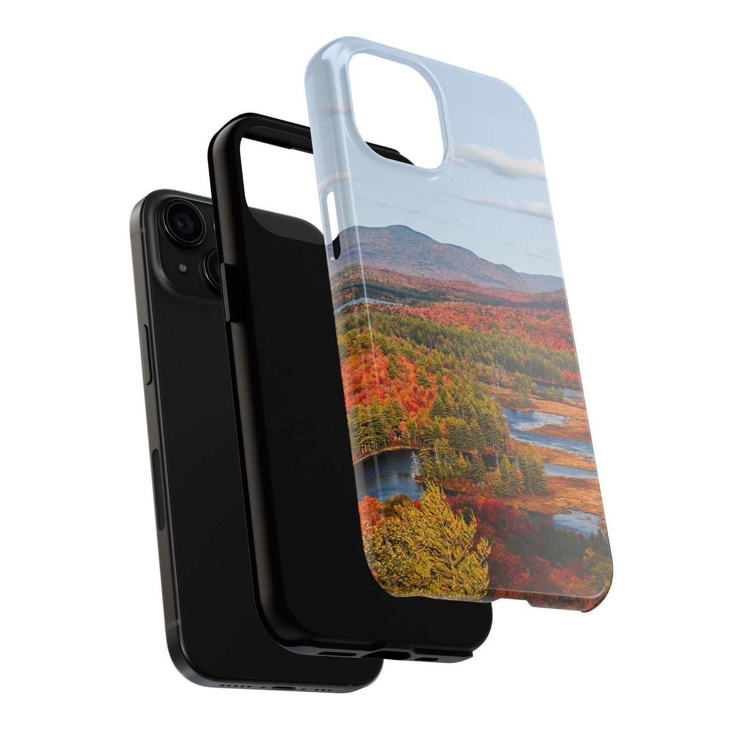 Impact Resistant Phone Case - Autumn Mountains & River