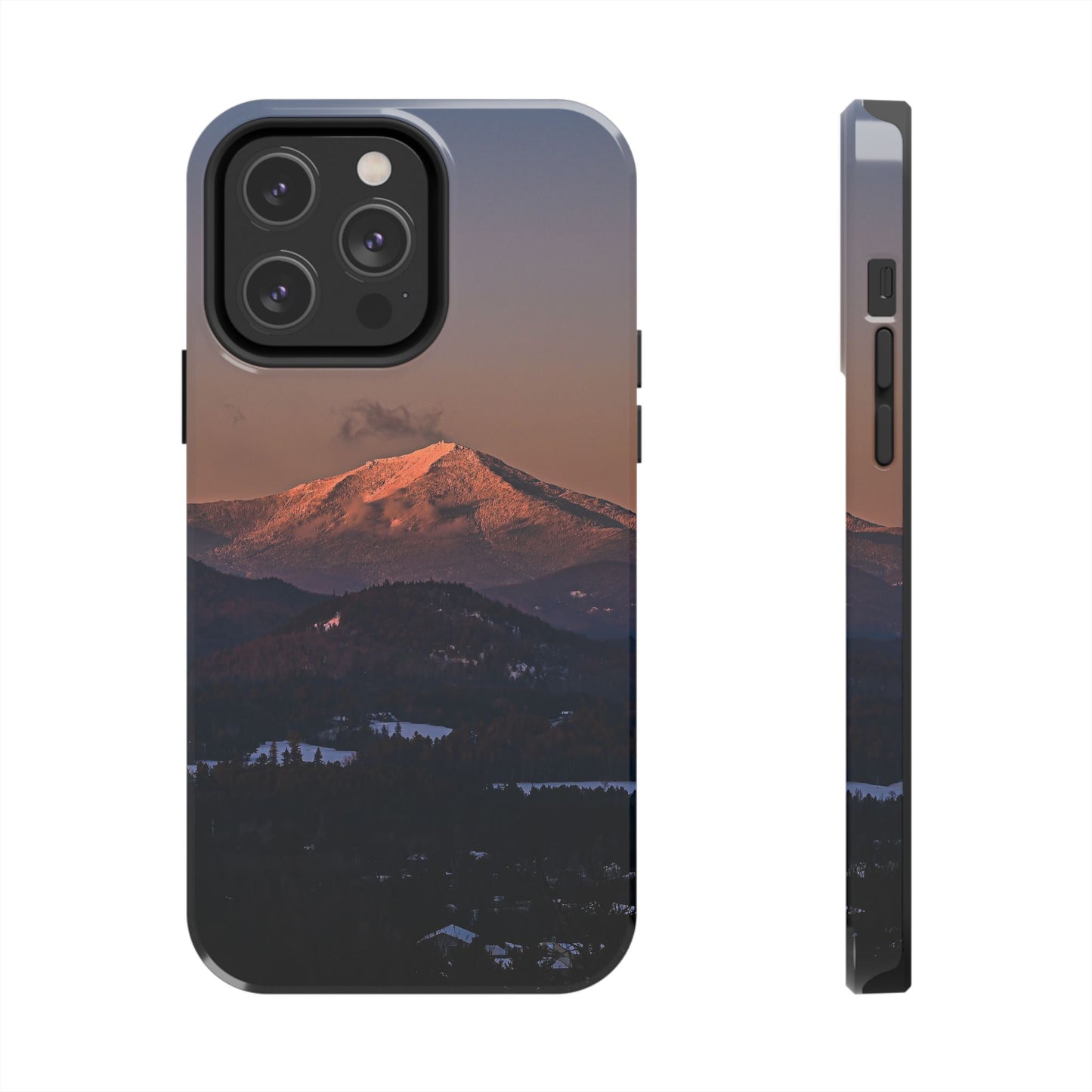 Impact Resistant Phone Case - Sundown in a Mountain Town