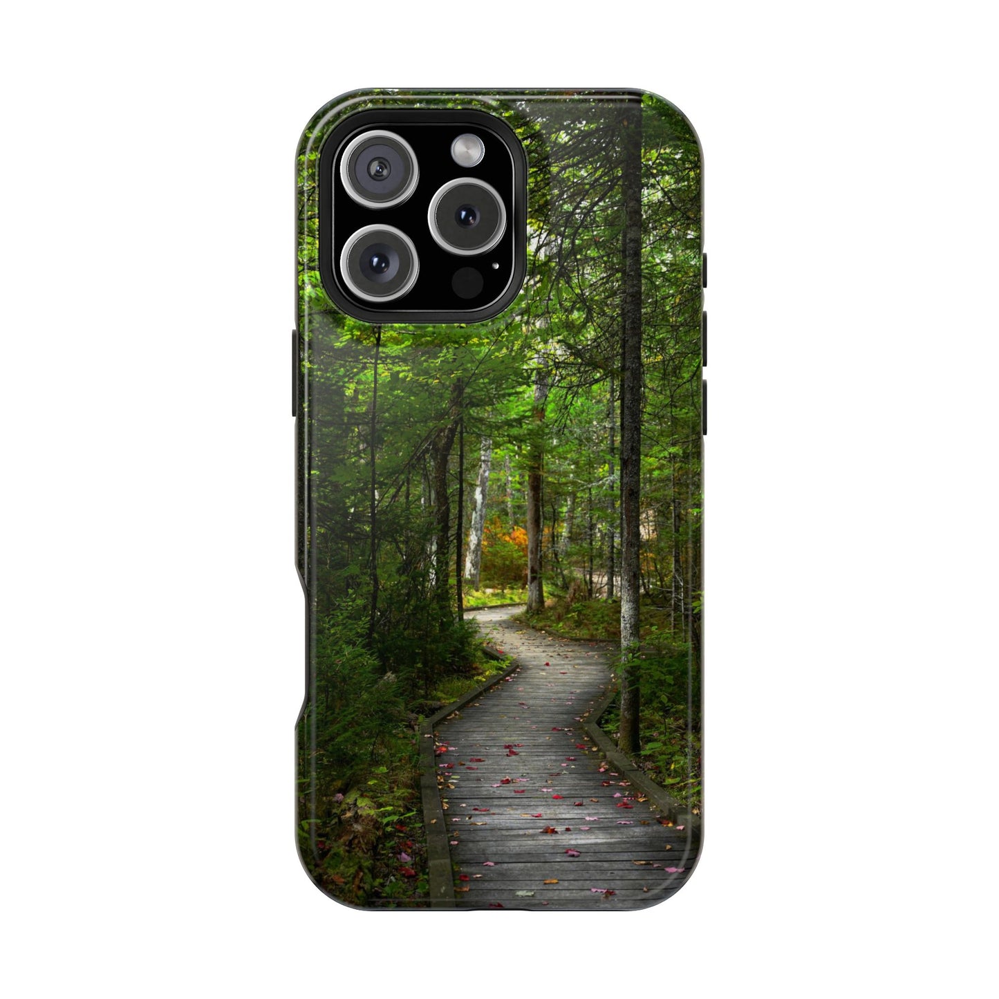 MagSafe Impact Resistant Phone Case - Woodland Boardwalk