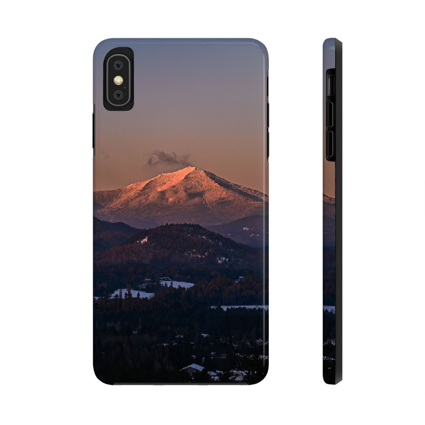Impact Resistant Phone Case - Sundown in a Mountain Town