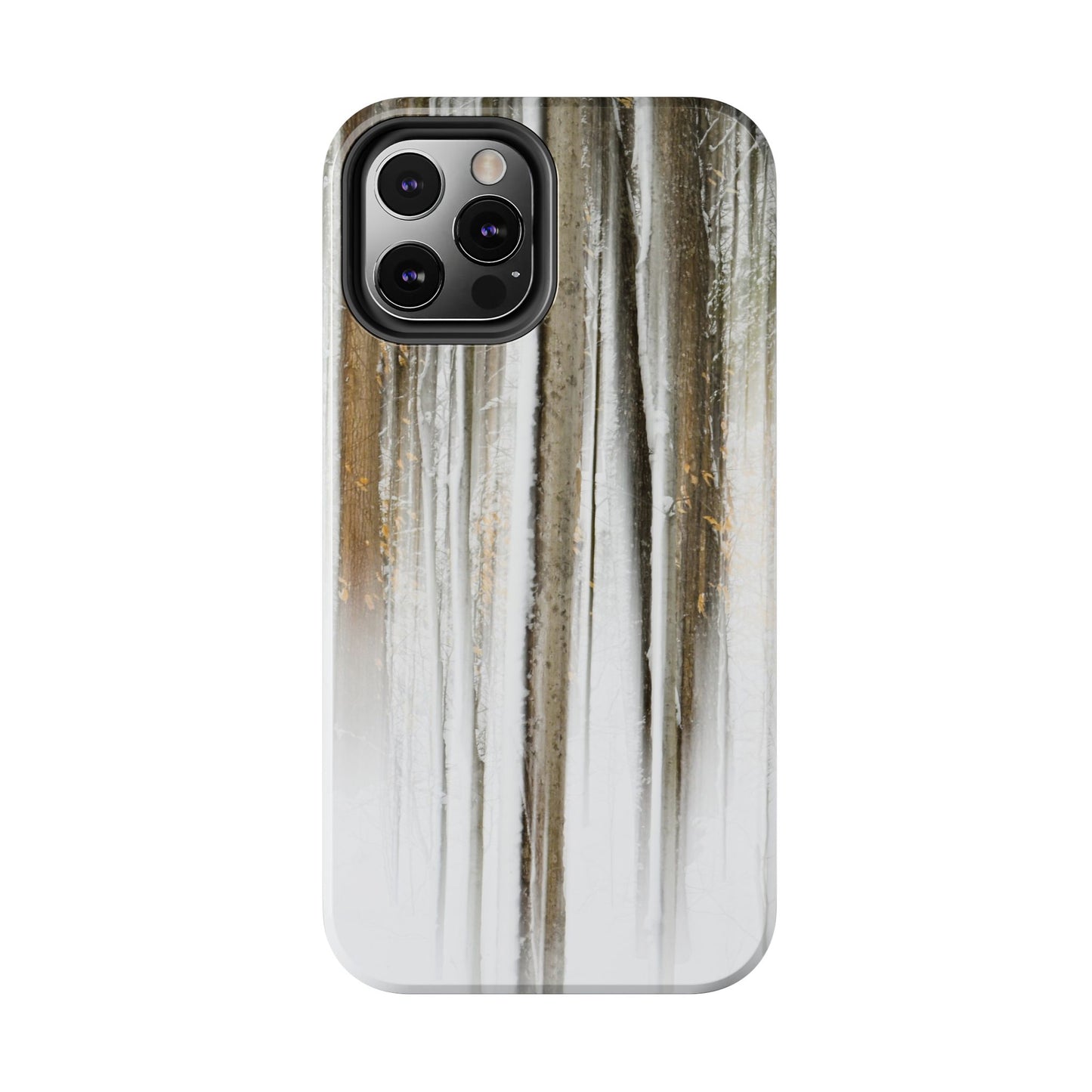 Impact Resistant Phone Case - Abstract Winter Forest