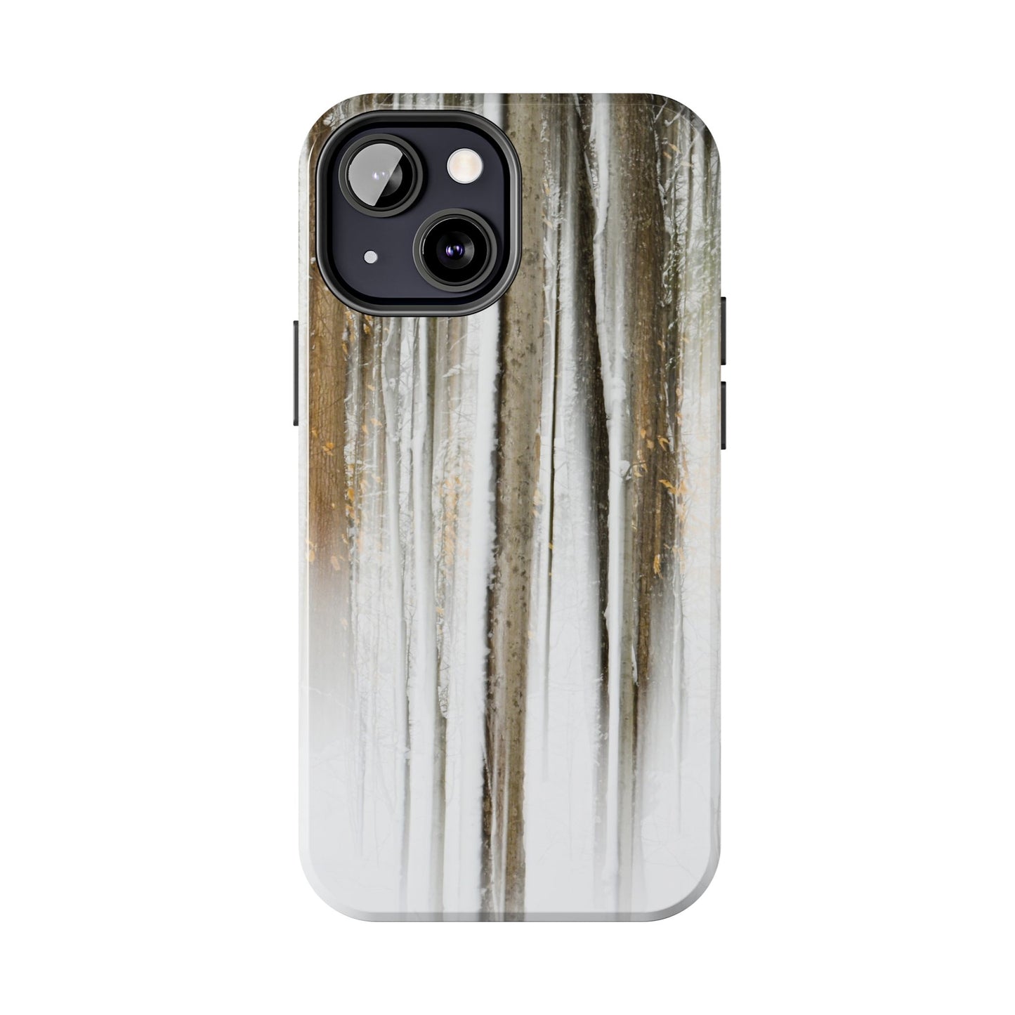 Impact Resistant Phone Case - Abstract Winter Forest