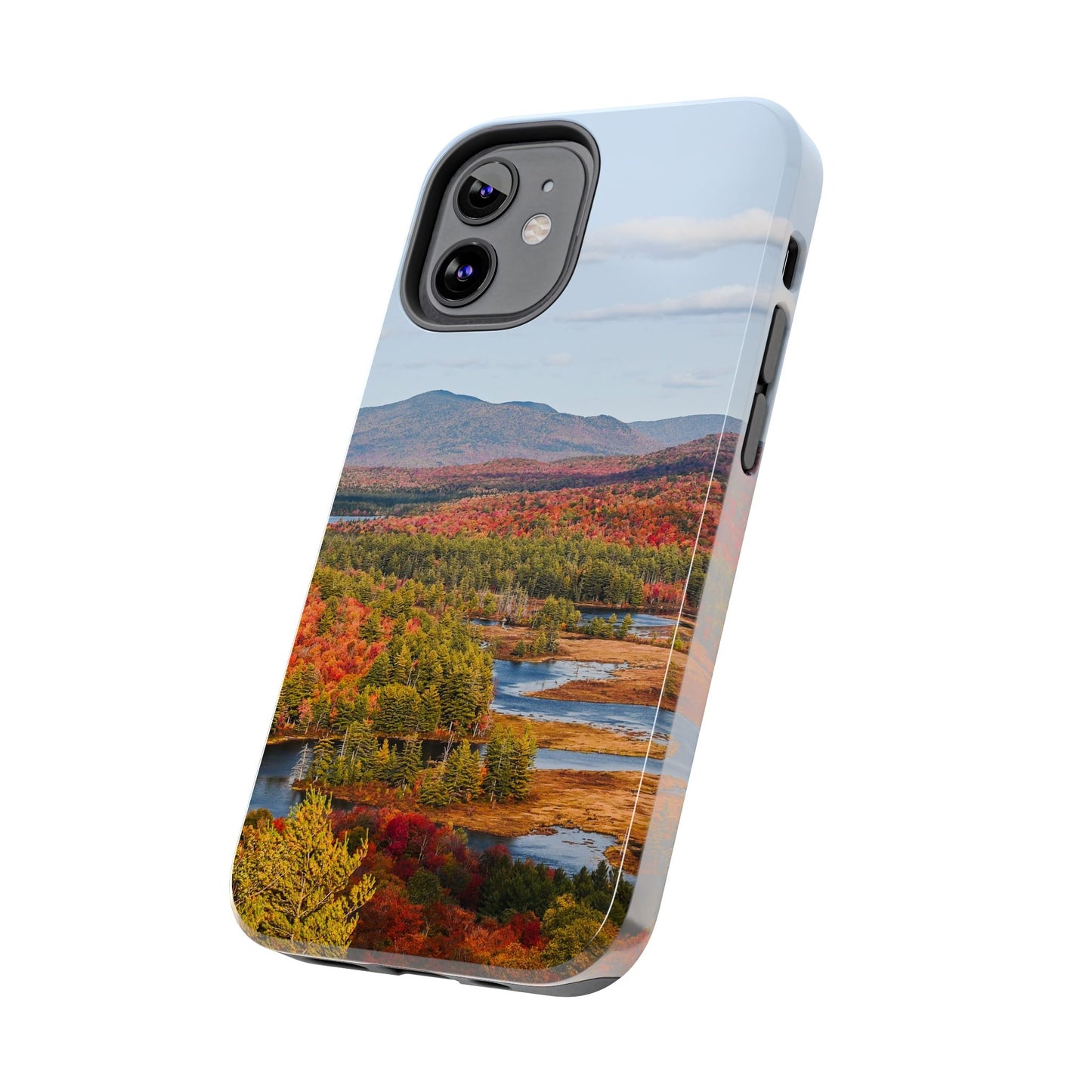 Impact Resistant Phone Case - Autumn Mountains & River