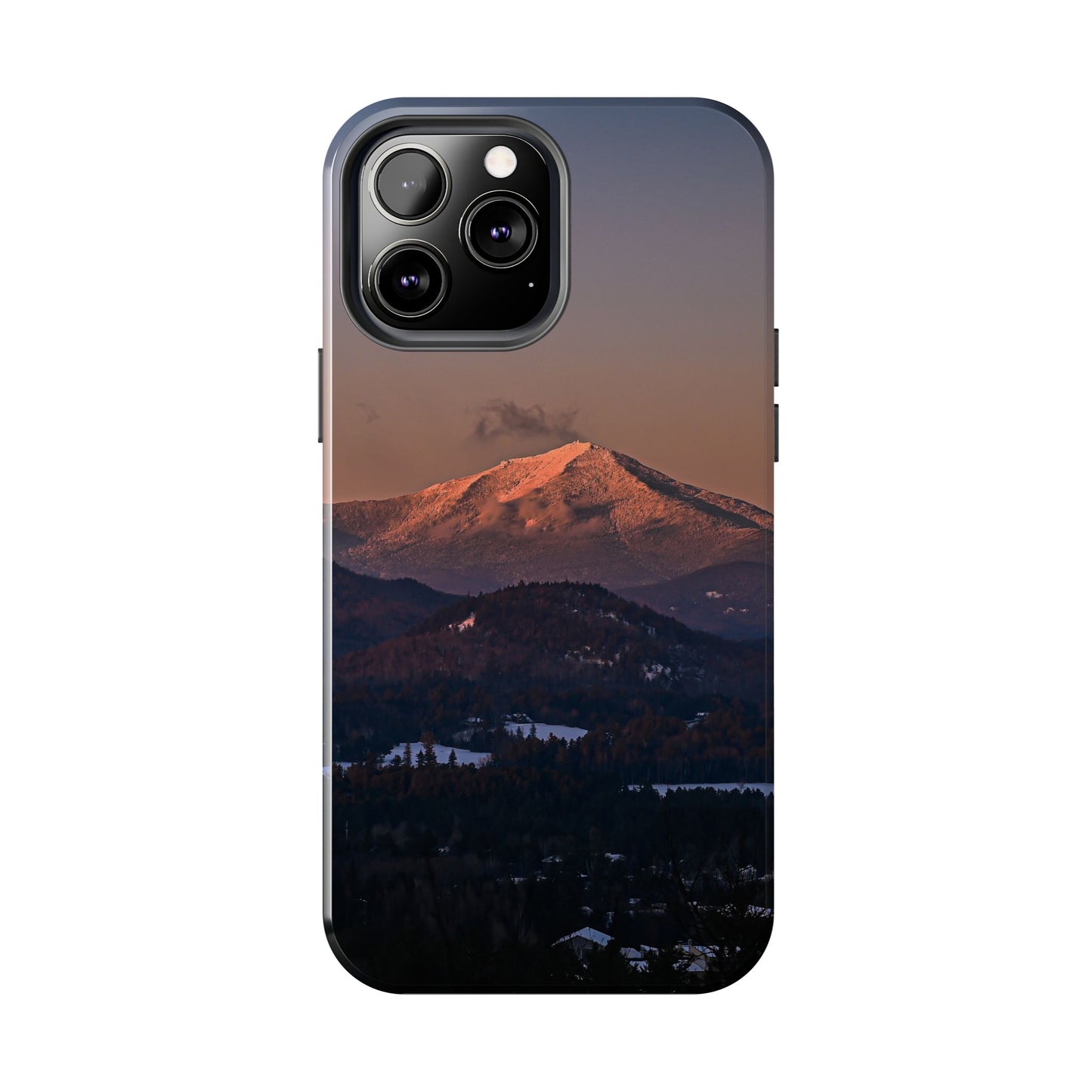 Impact Resistant Phone Case - Sundown in a Mountain Town