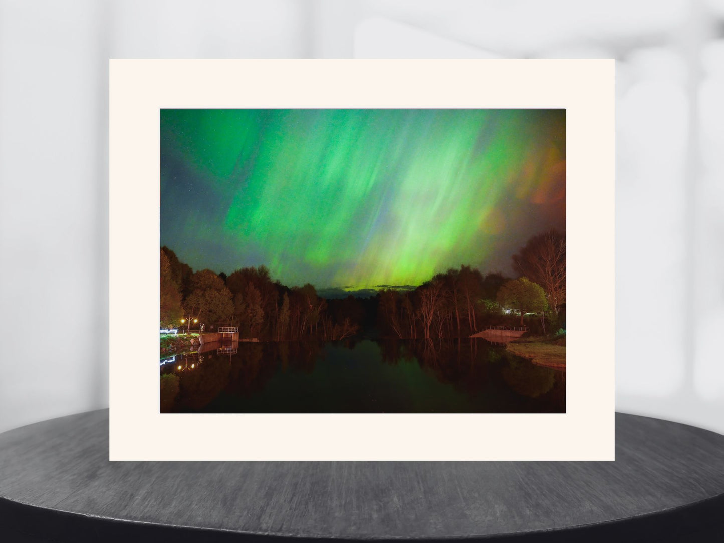 Print of Northern Lights on the Ausable River