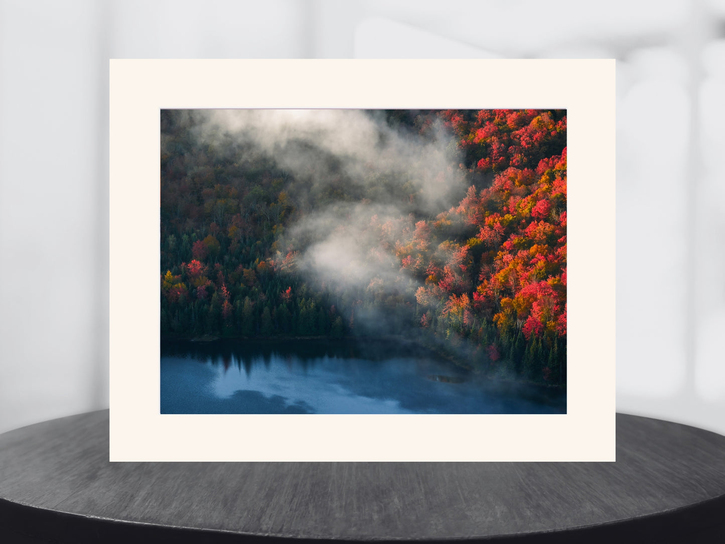 A Dance of Mist and Autumn Leaves in the Adirondack Mountains