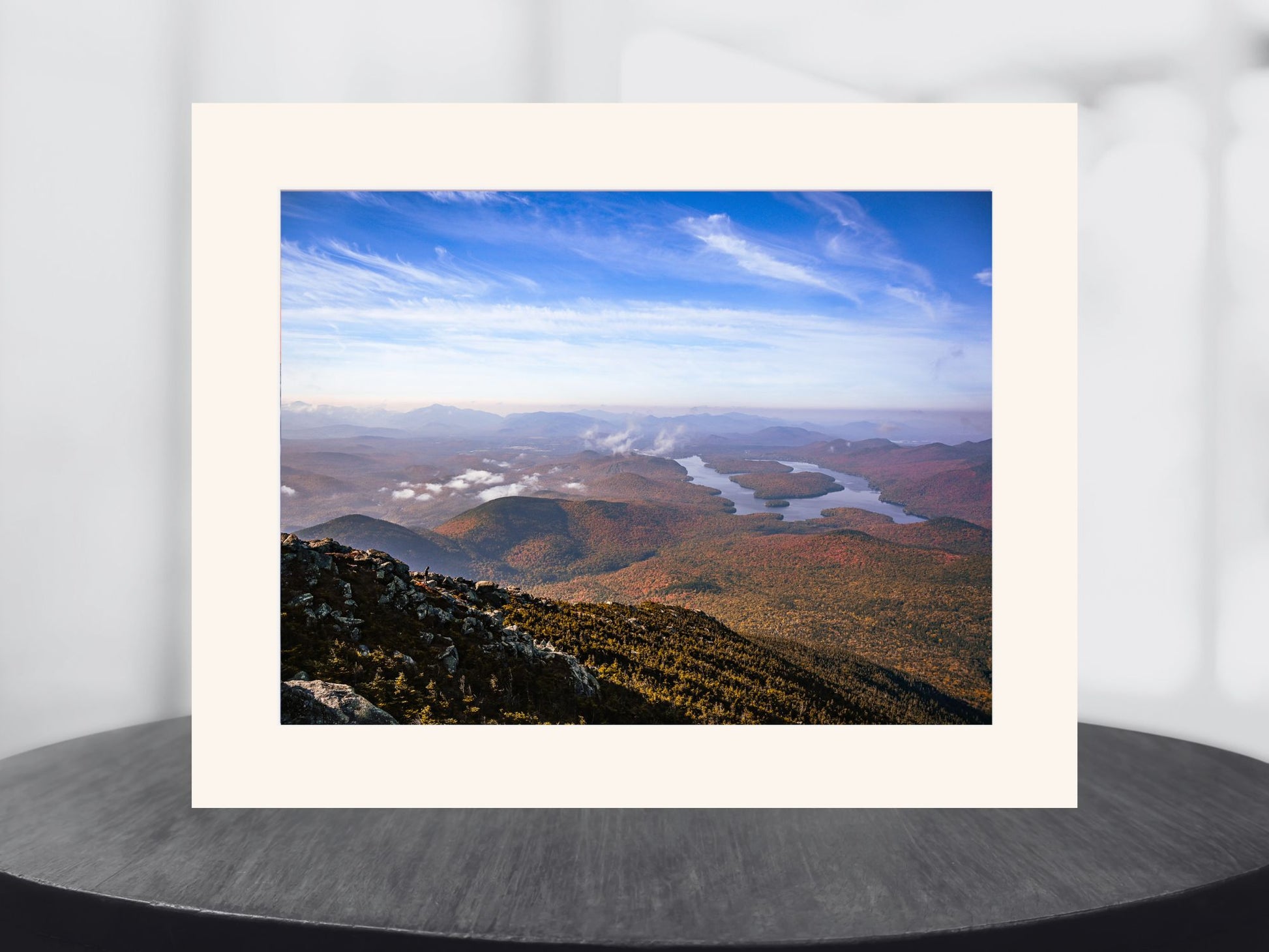 Autumn Dawn View of Lake Placid from Whiteface