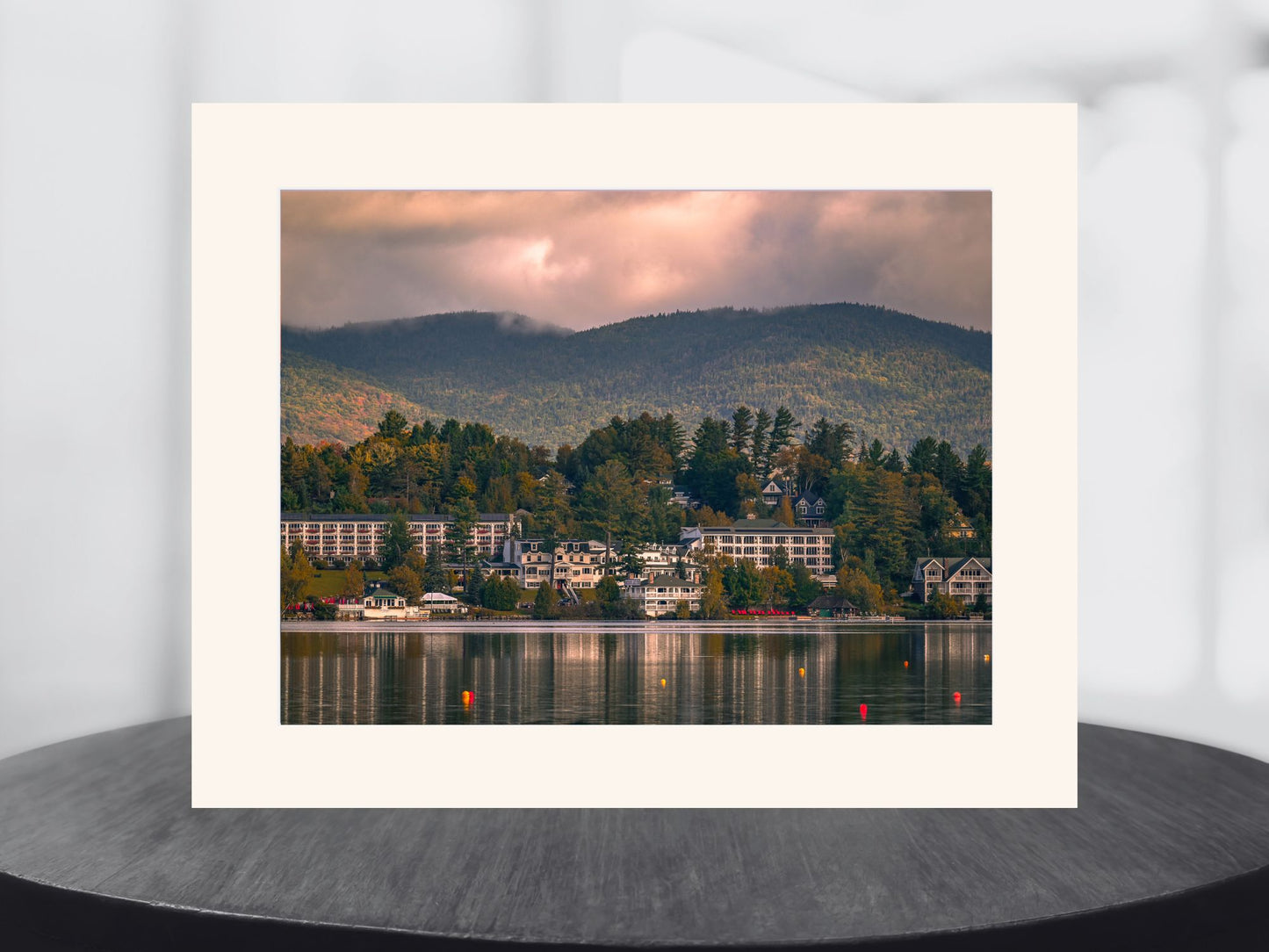 reflections of fall and Mirror Lake Inn