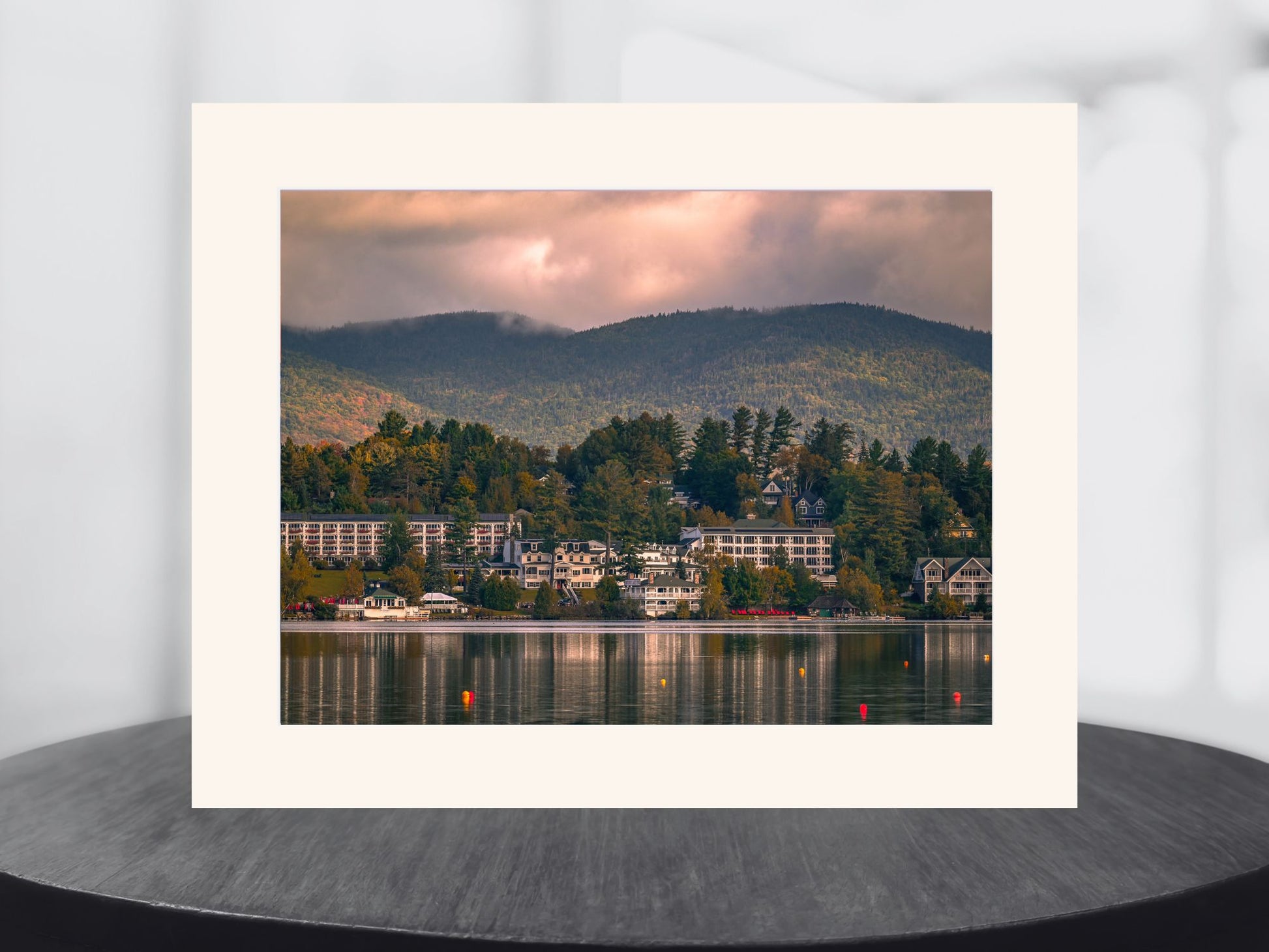 reflections of fall and Mirror Lake Inn
