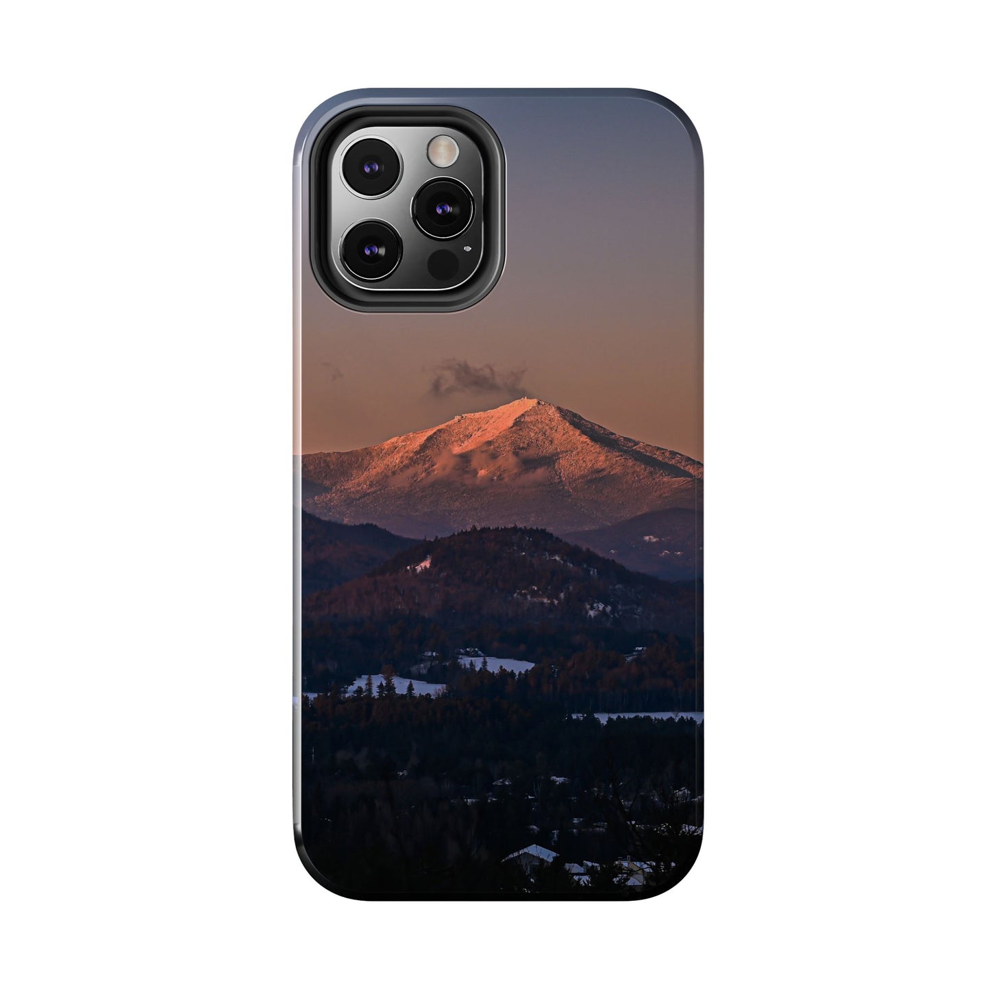 Impact Resistant Phone Case - Sundown in a Mountain Town