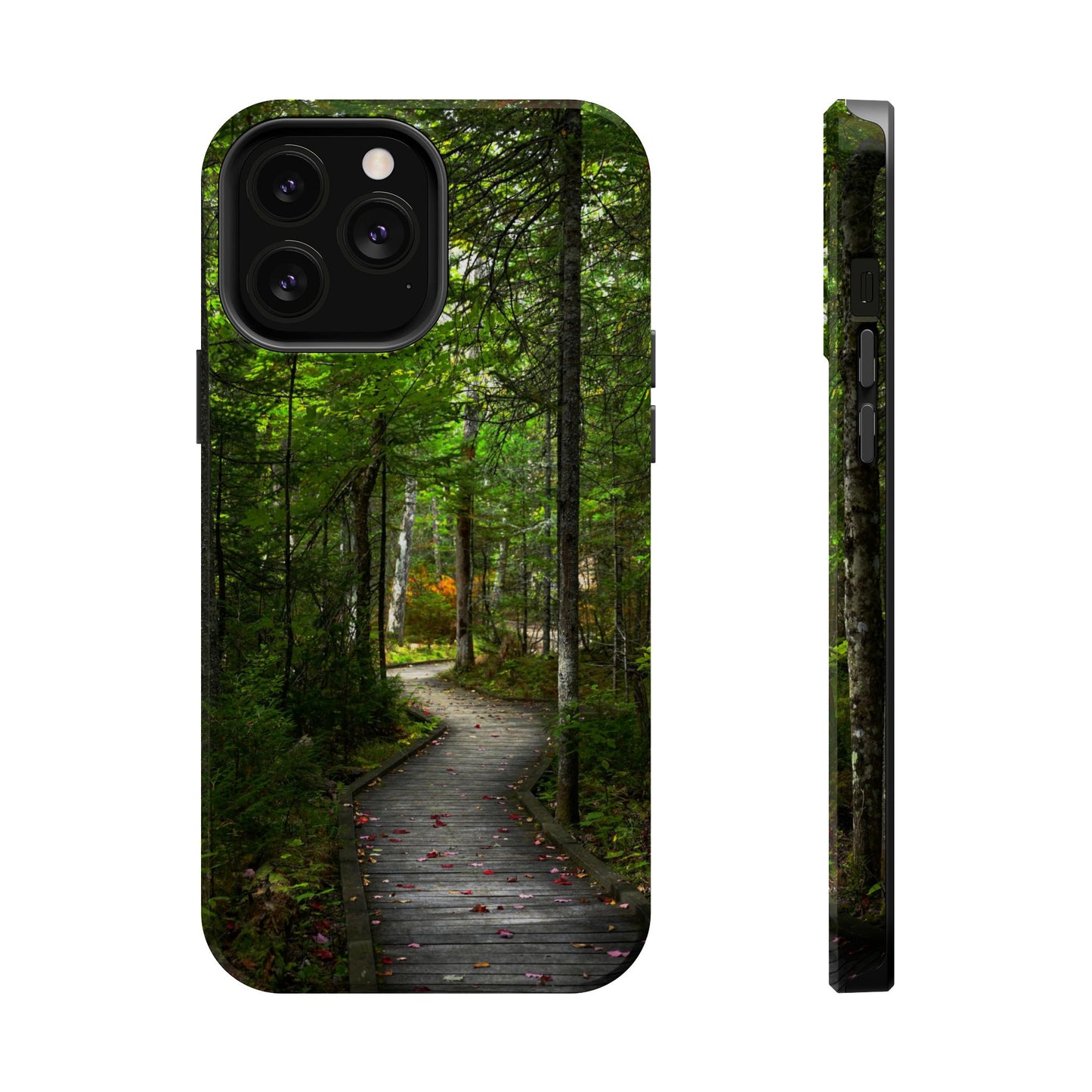 MagSafe Impact Resistant Phone Case - Woodland Boardwalk