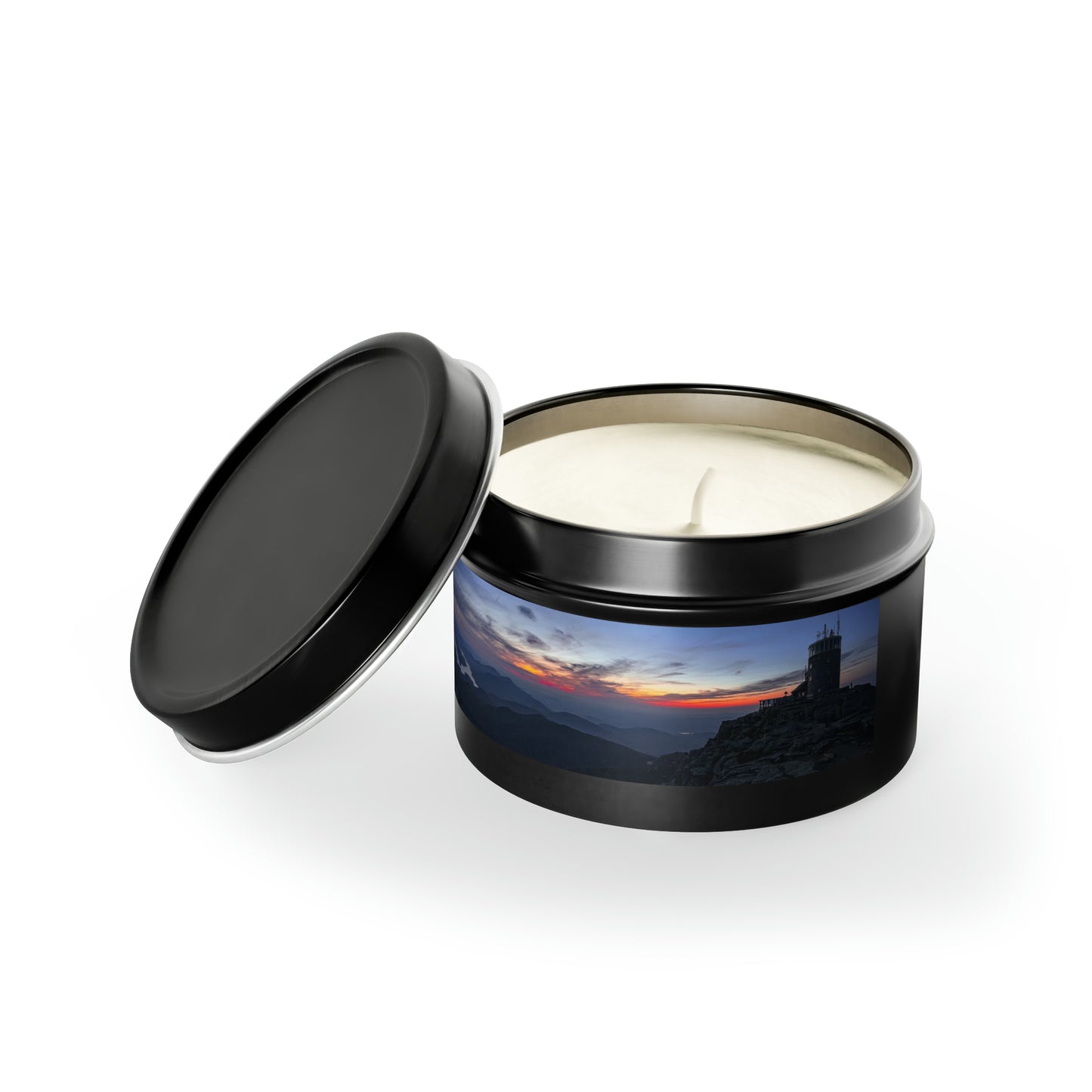 Whiteface Mountain Sunset - Tin Candle