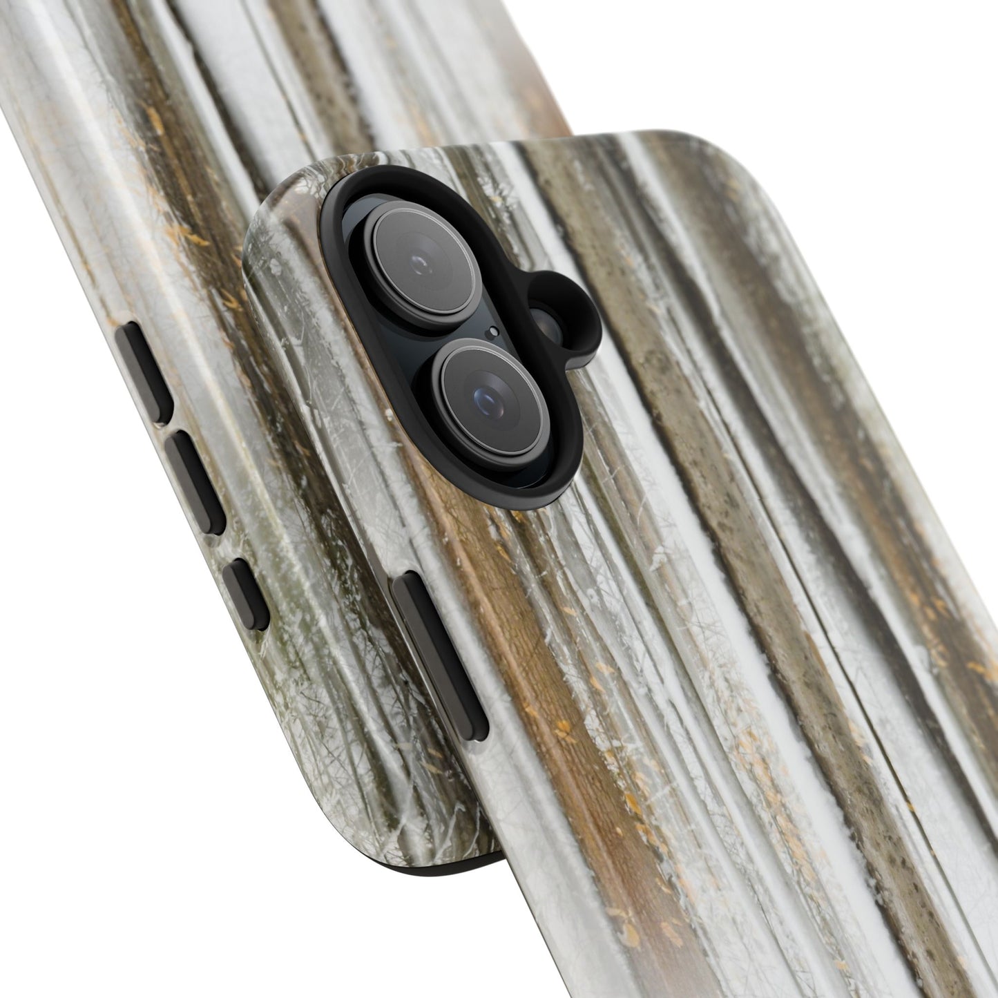 Impact Resistant Phone Case - Abstract Winter Forest