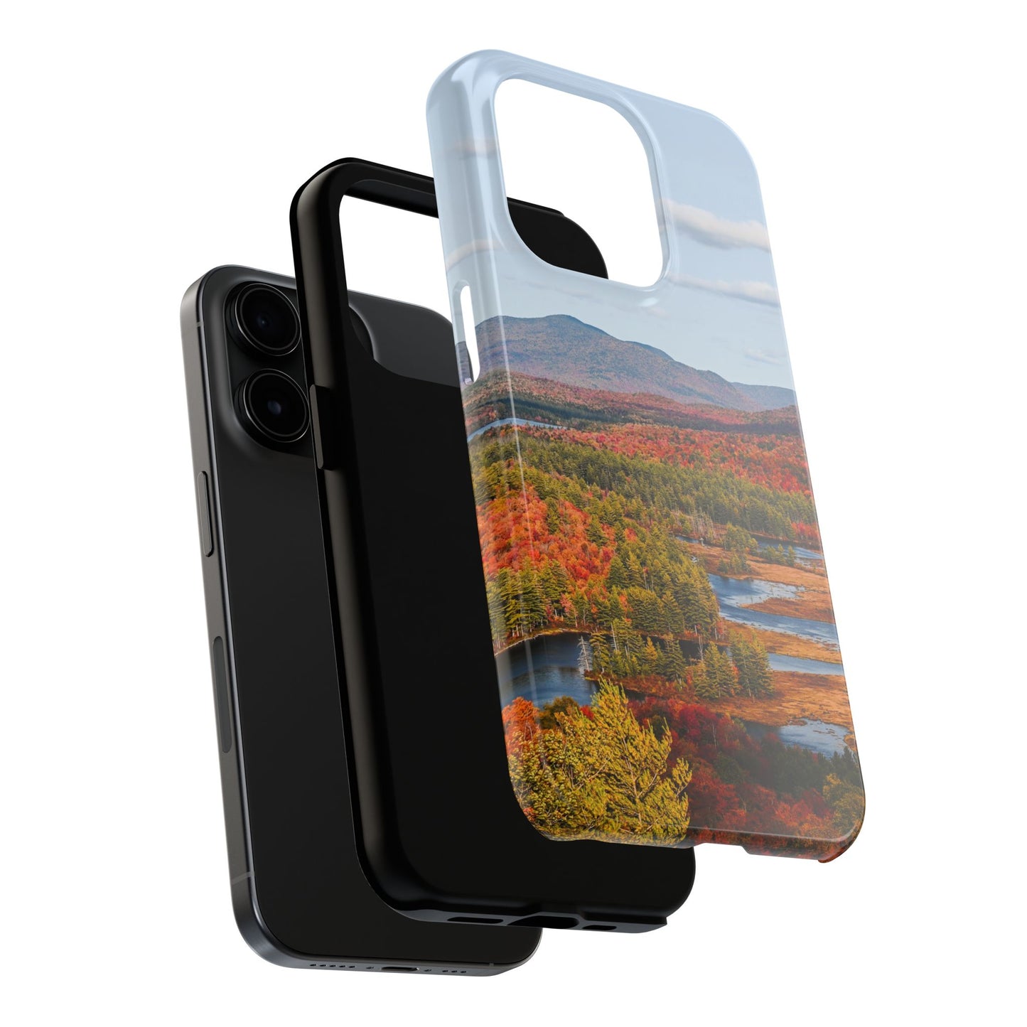 Impact Resistant Phone Case - Autumn Mountains & River