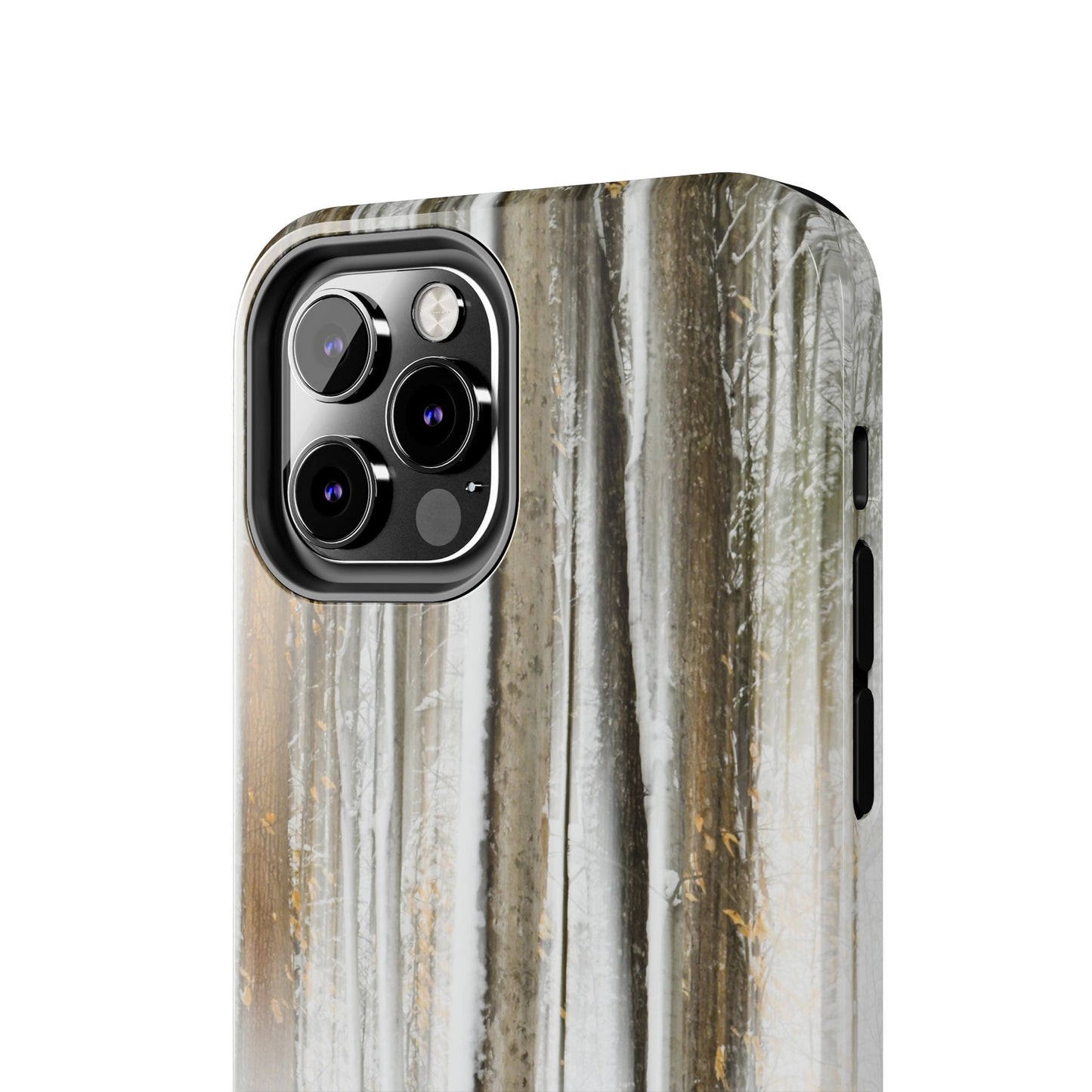 Impact Resistant Phone Case - Abstract Winter Forest