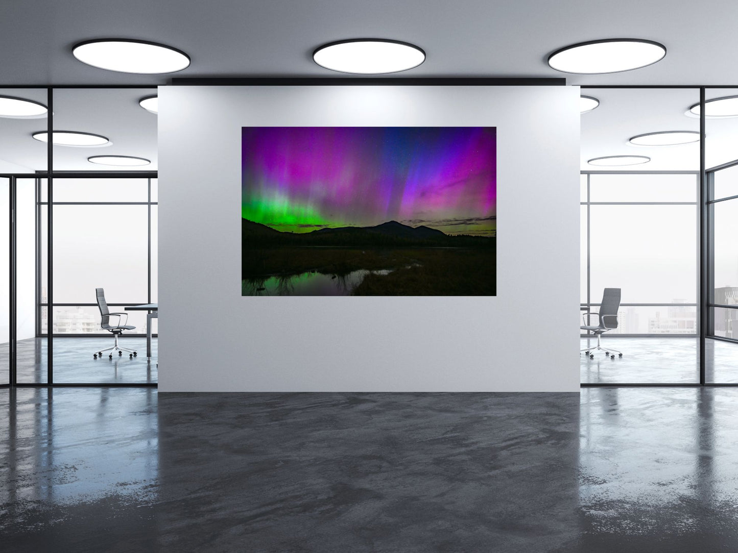 Northern Lights in the Adirondack Mountains