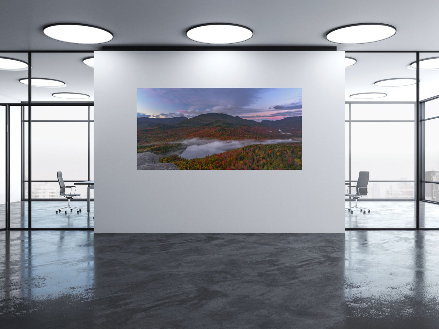 Heart Lake during peak fall foliage in the Adirondack’s