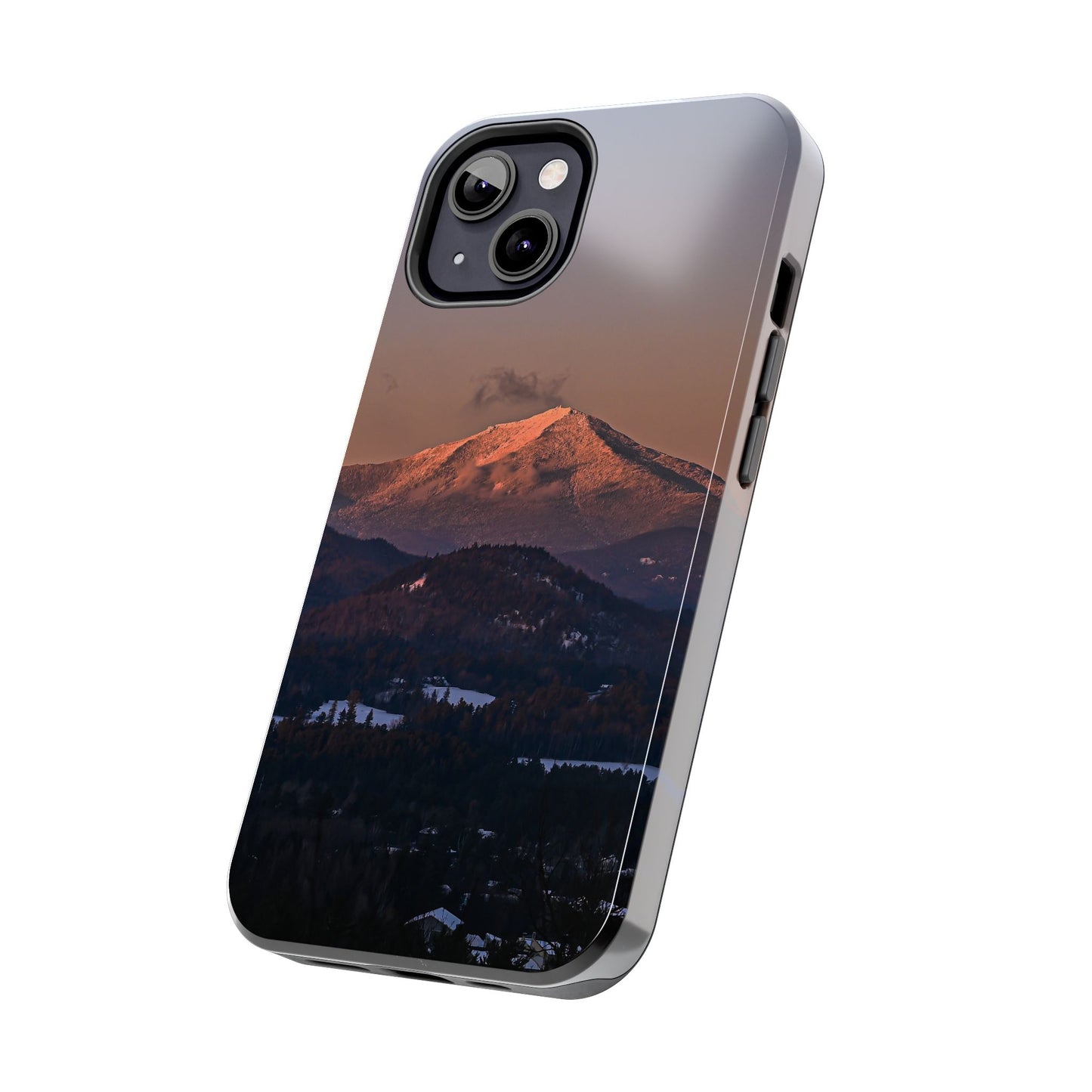 Impact Resistant Phone Case - Sundown in a Mountain Town