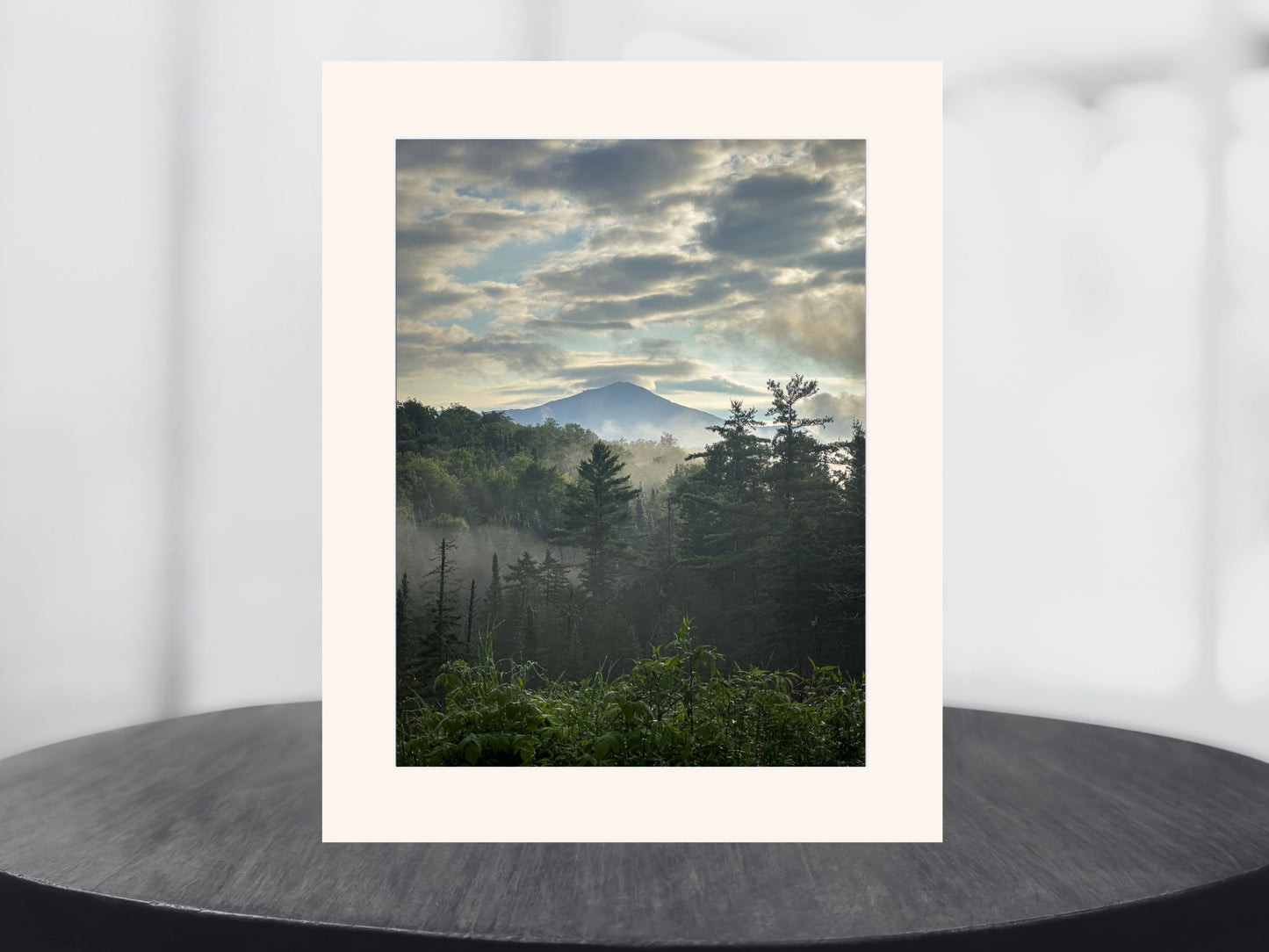Majestic Whiteface Mountain in the Mist