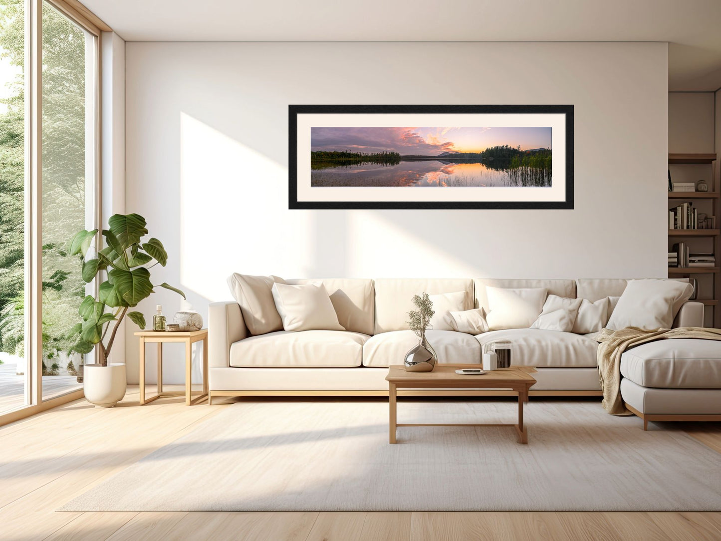 Soft Sunset Shades over Barnum Pond Panorama, Adirondacks, NY