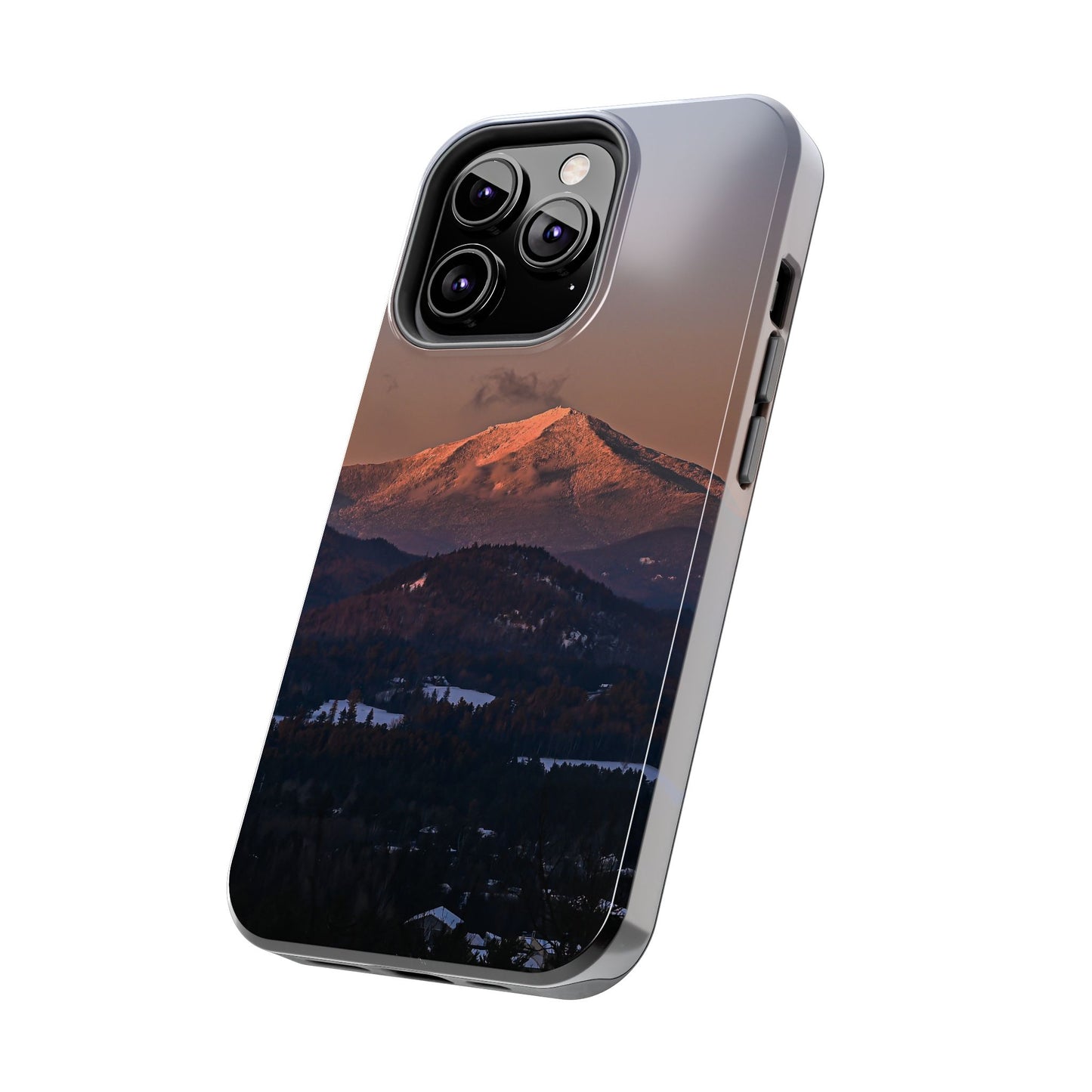 Impact Resistant Phone Case - Sundown in a Mountain Town