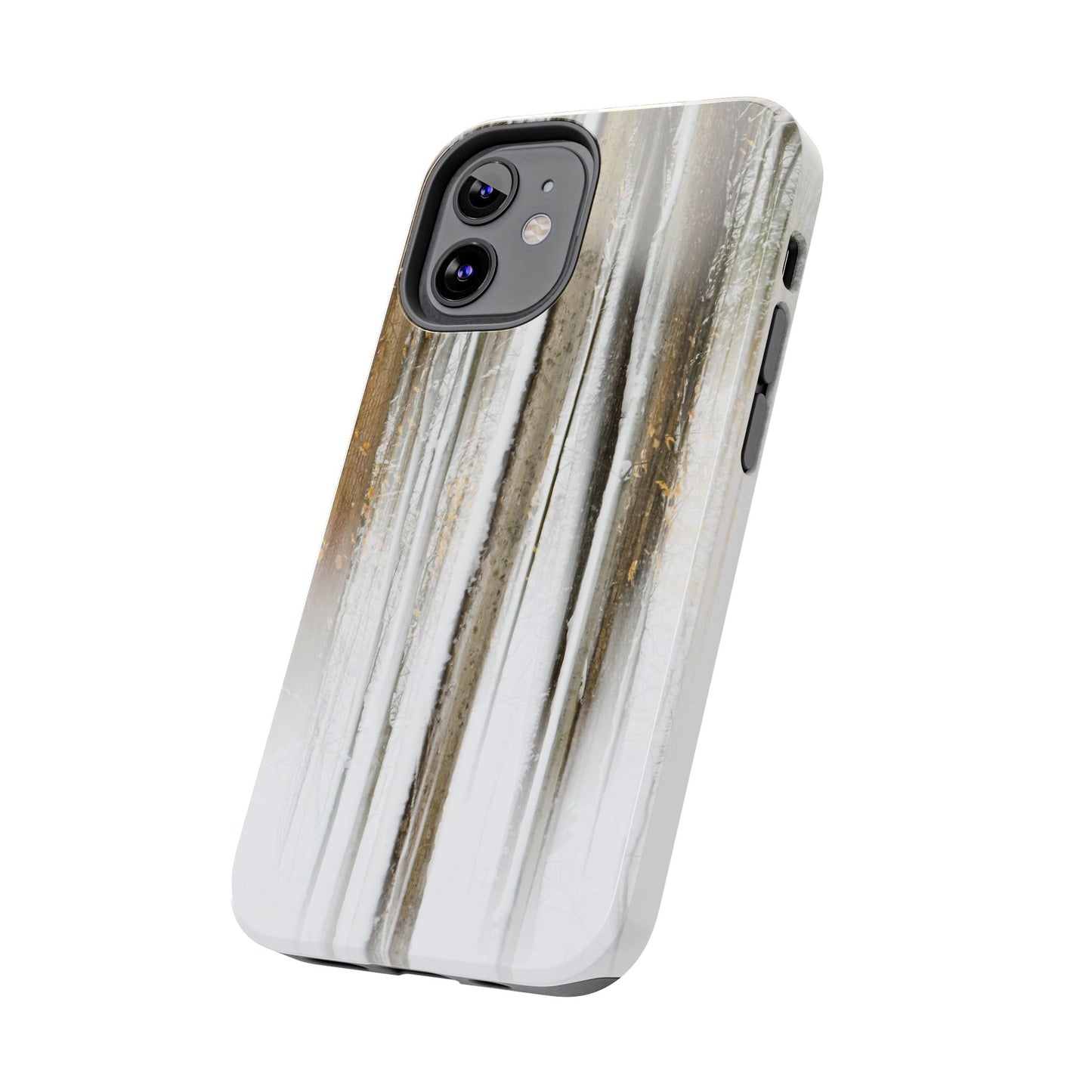 Impact Resistant Phone Case - Abstract Winter Forest